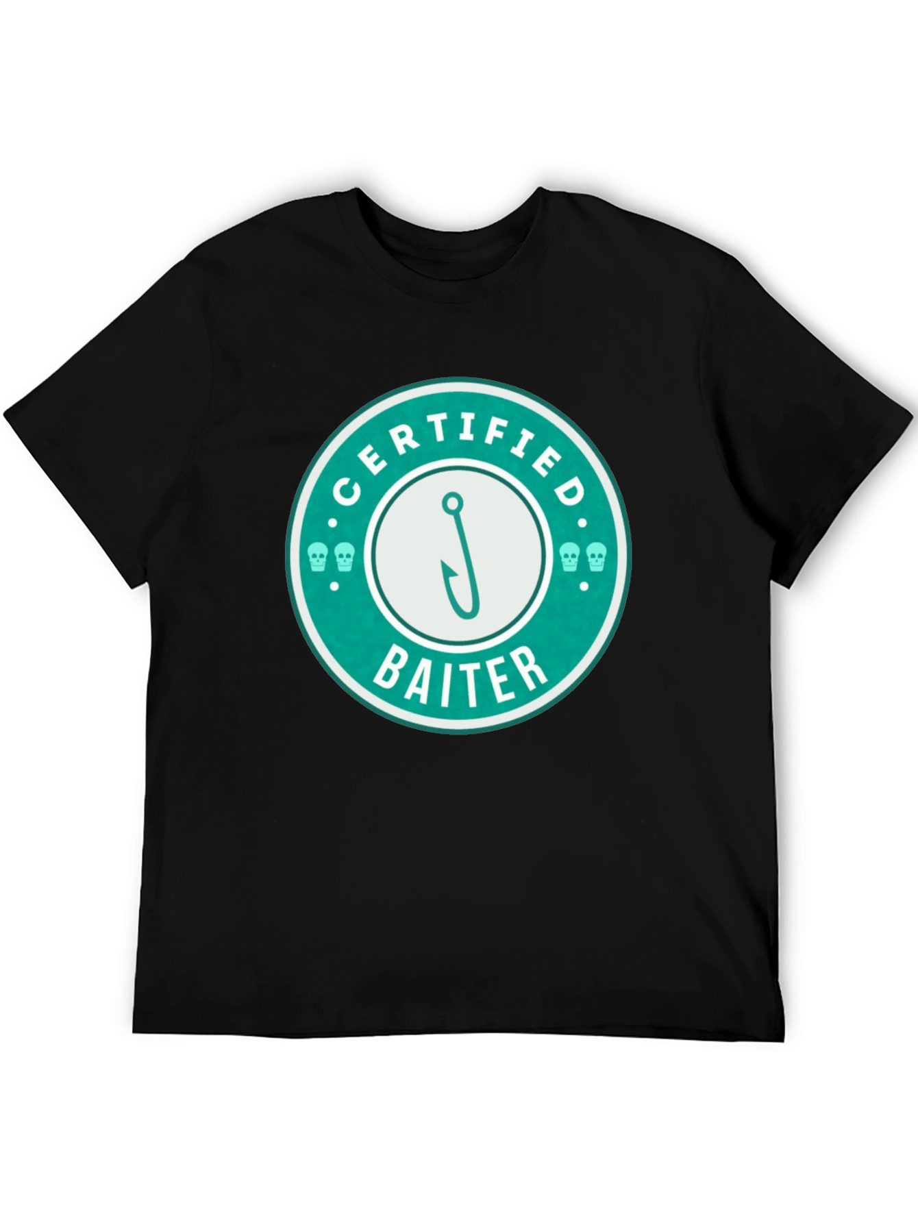 Certified Baiter Graphic Tee - Fishing Humor T-Shirt