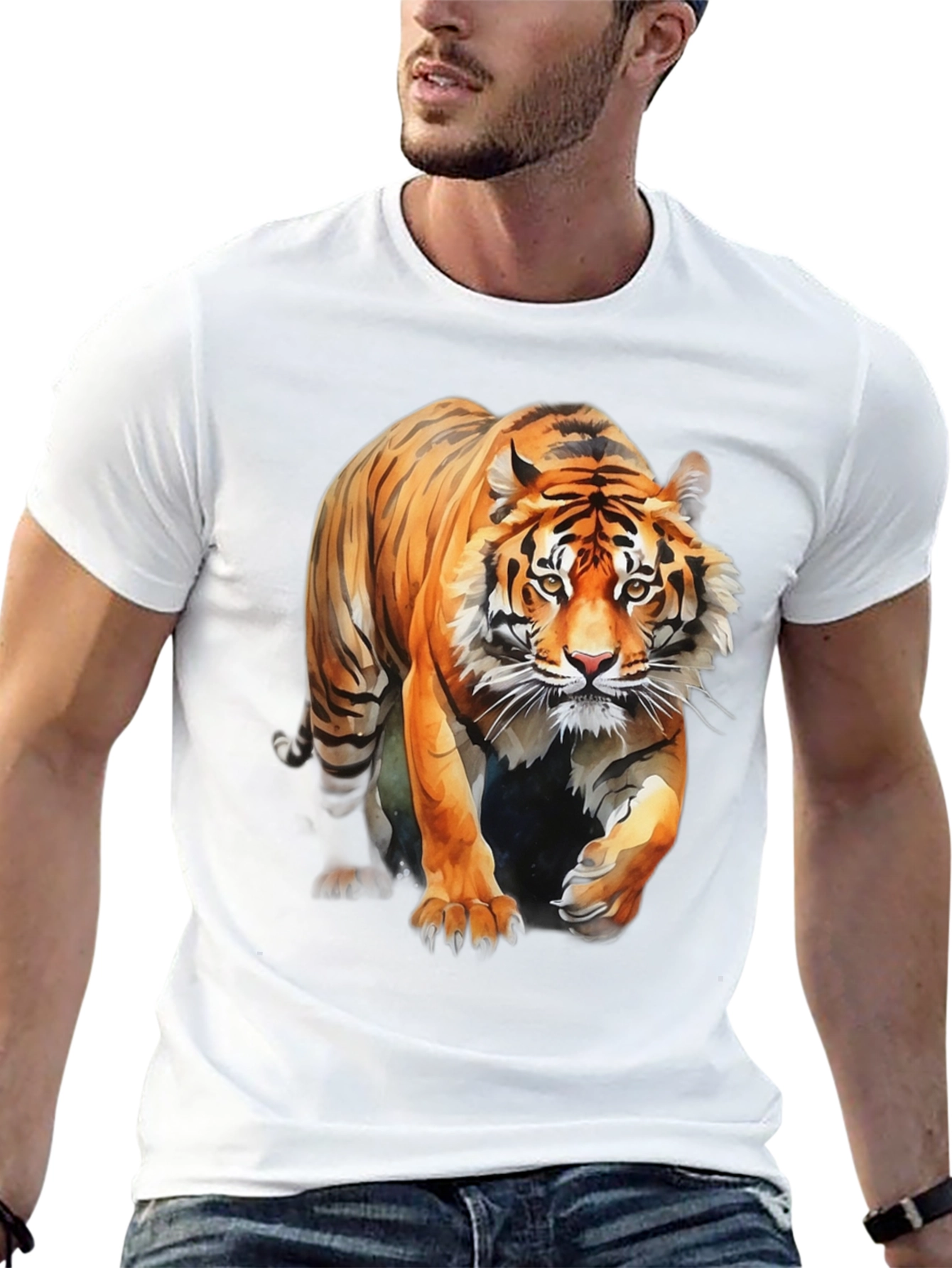 Bold Tiger Graphic Tee - Fierce & Stylish