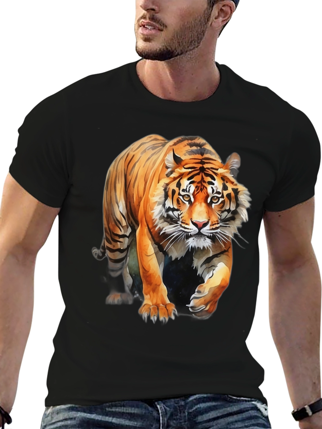Bold Tiger Graphic Tee - Fierce & Stylish