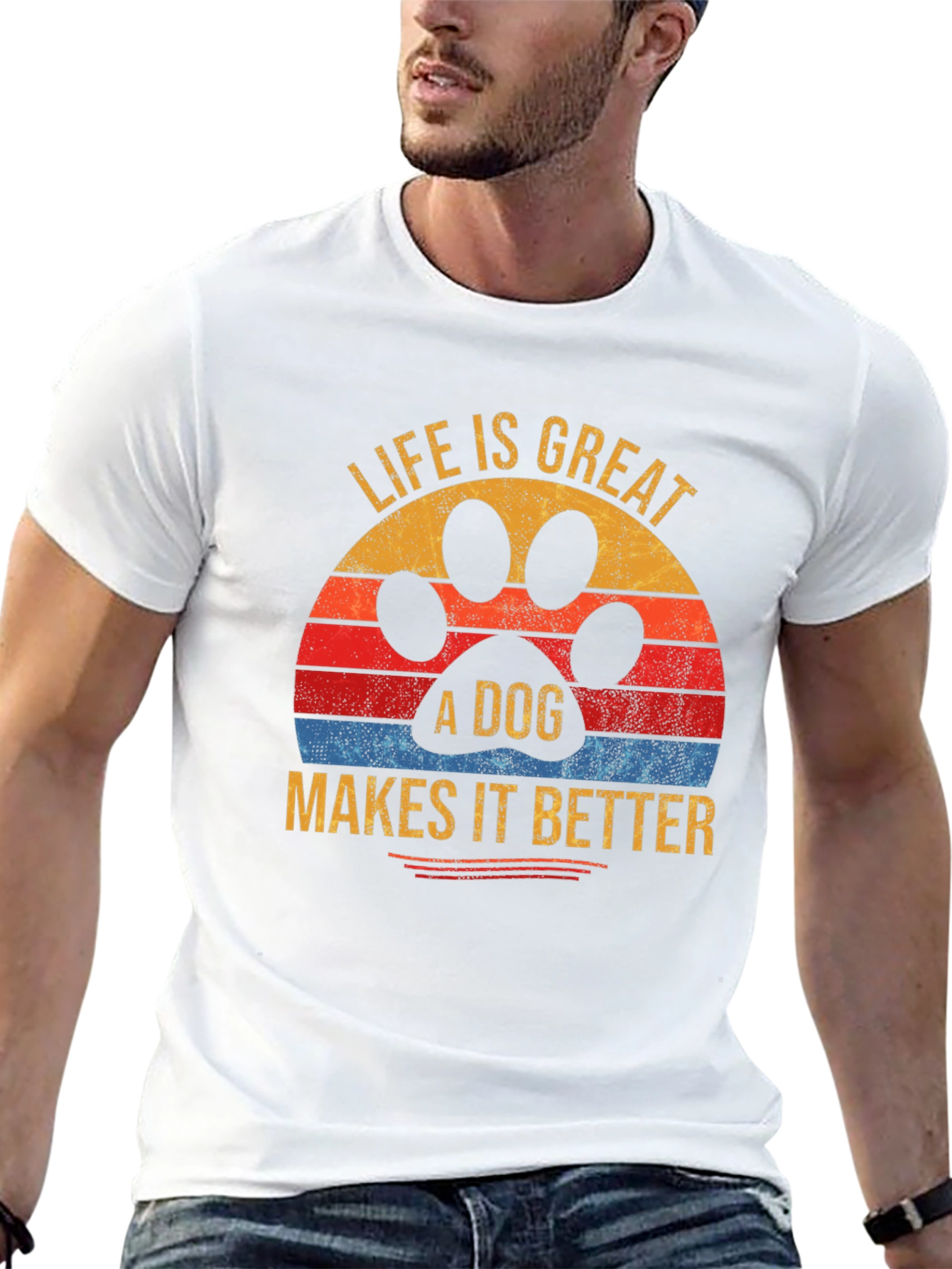 Life Is Great A Dog Makes It Better T-Shirt
