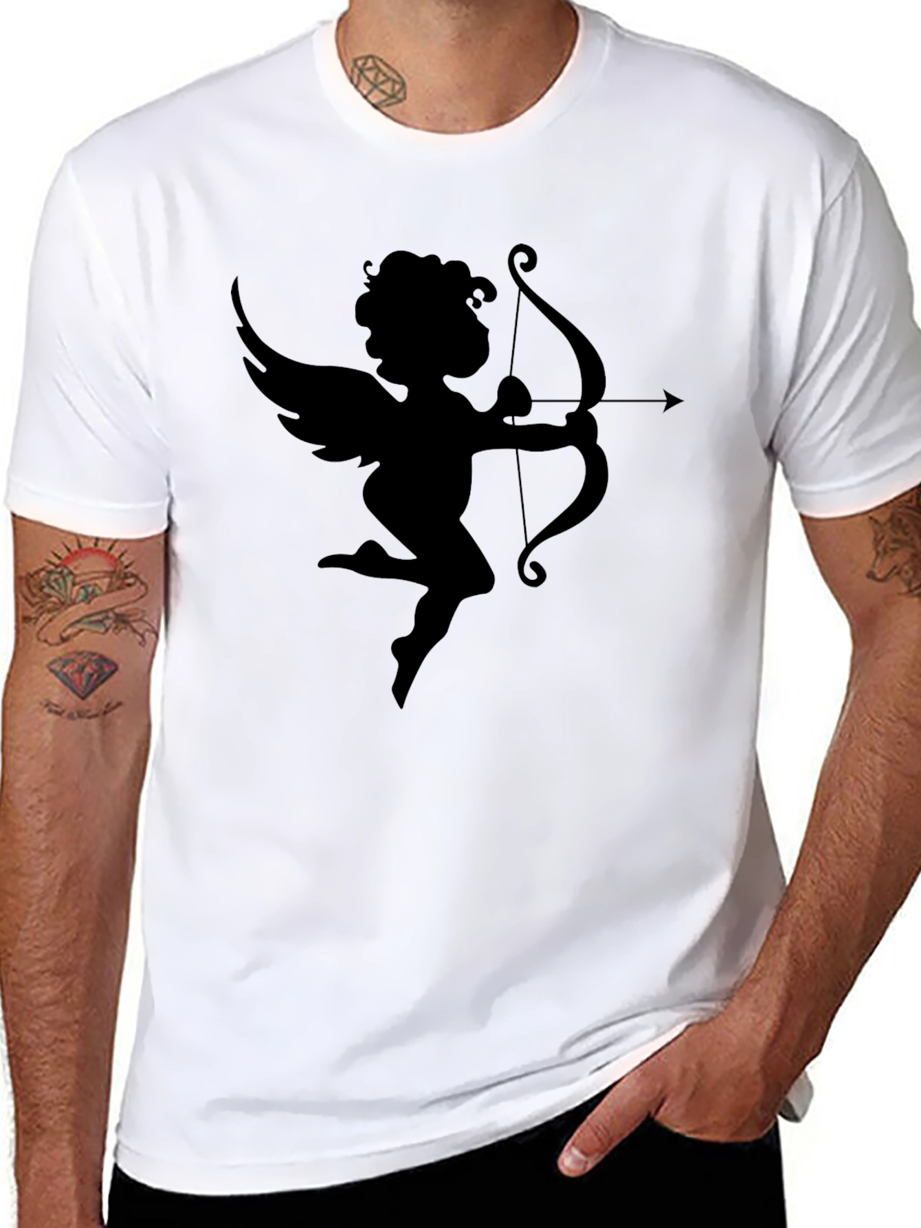 Cupid Arrow T-Shirt - Black Graphic Tee