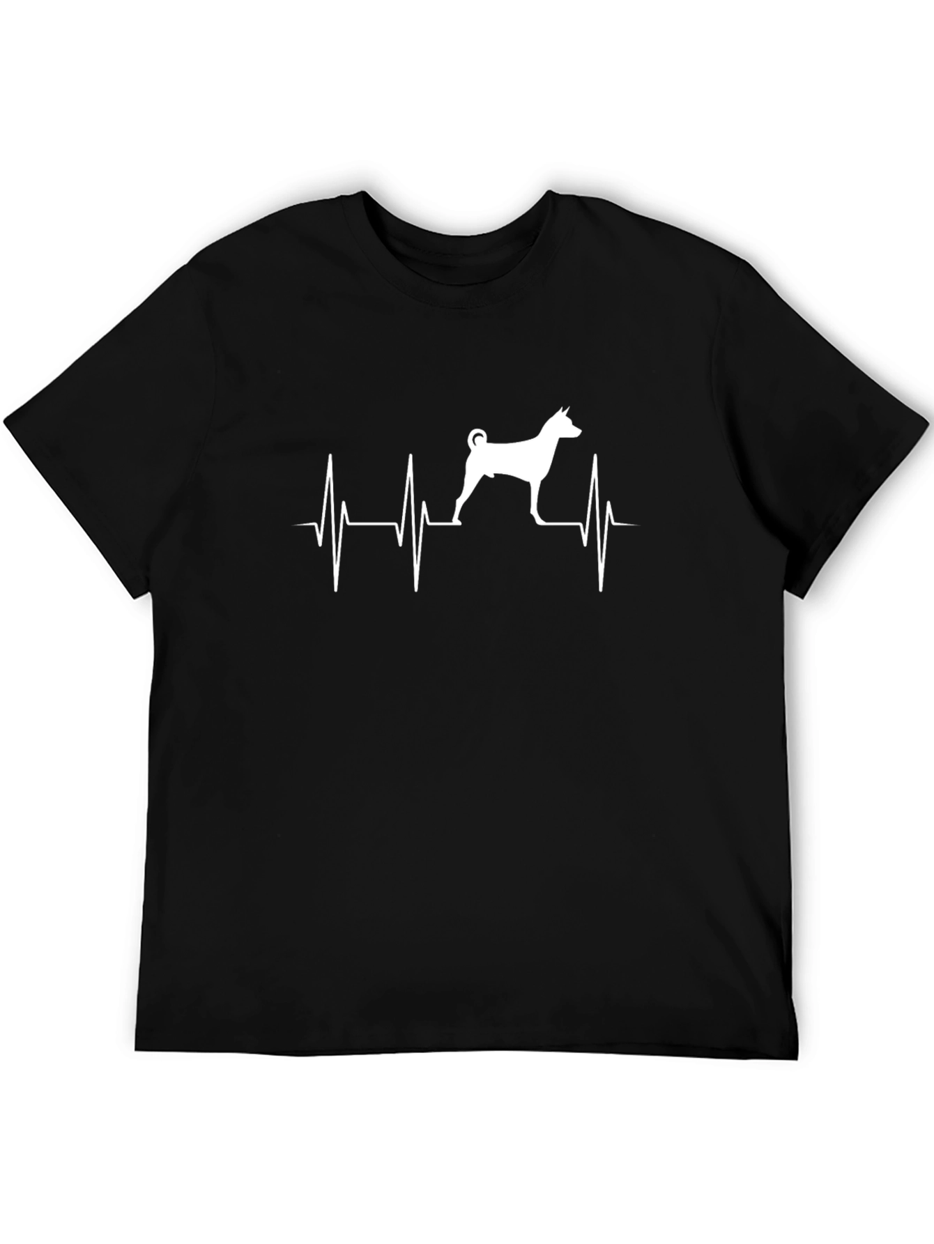 Dog Heartbeat Graphic Tee - Mens Casual T-Shirt