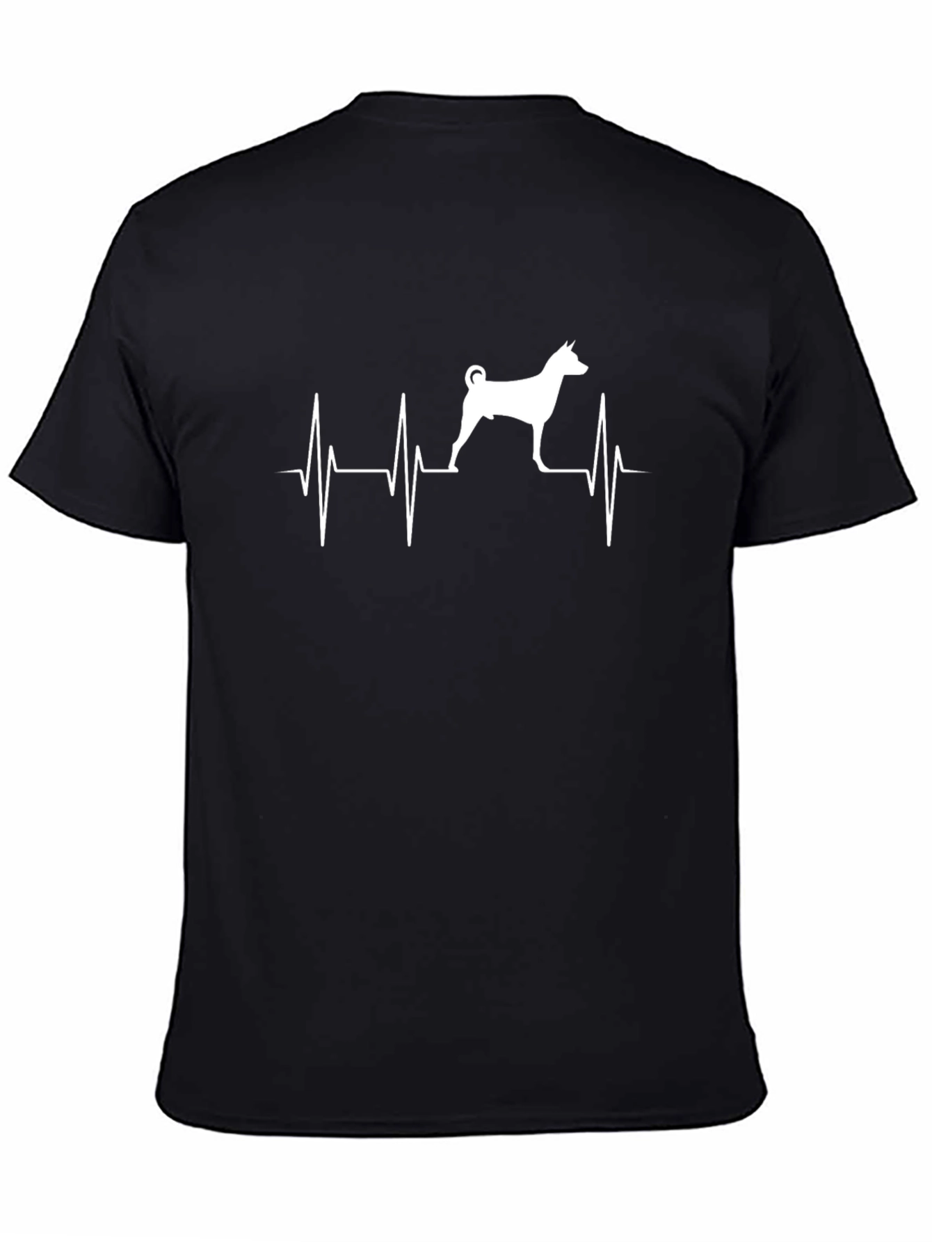Dog Heartbeat Graphic Tee - Mens Casual T-Shirt