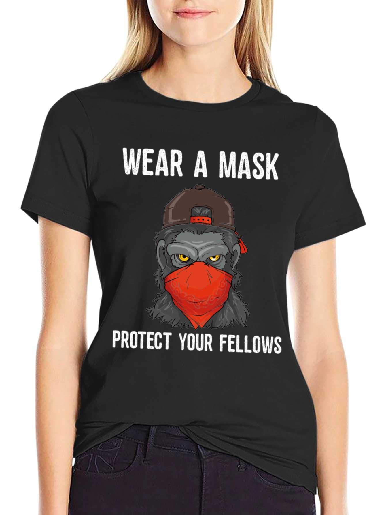 Wear a Mask Gorilla Graphic Tee