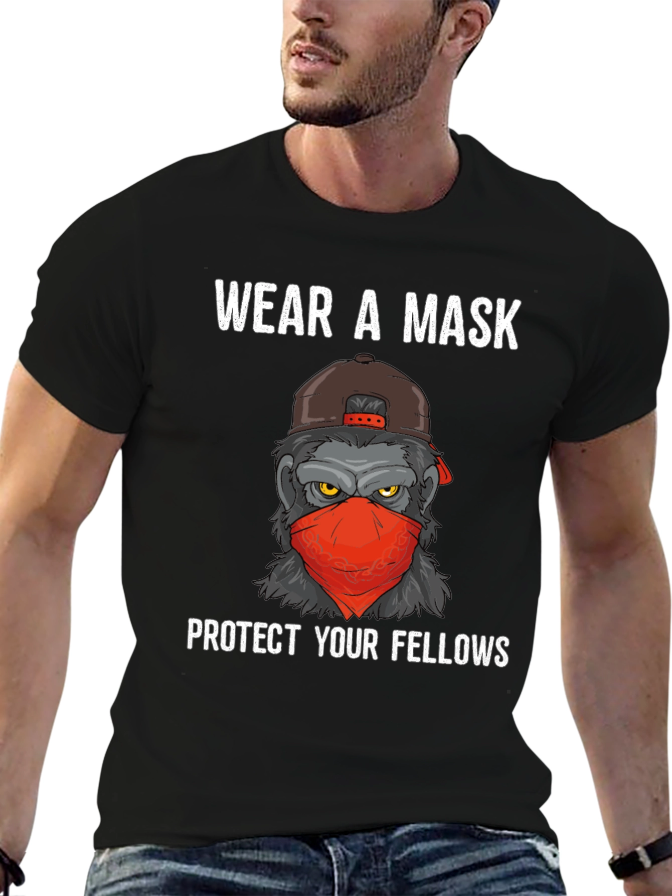 Wear a Mask Gorilla Graphic Tee