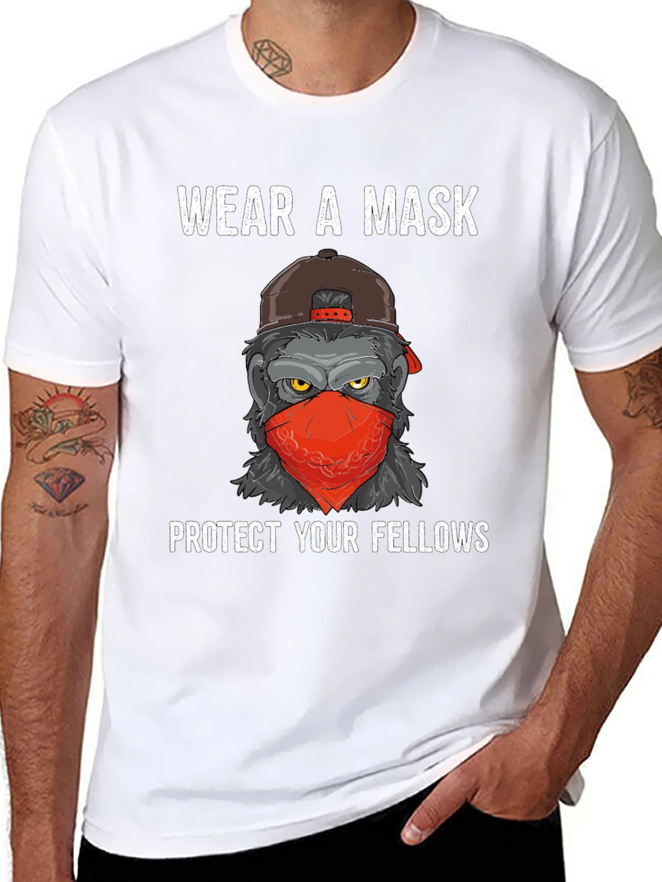 Wear a Mask Gorilla Graphic Tee