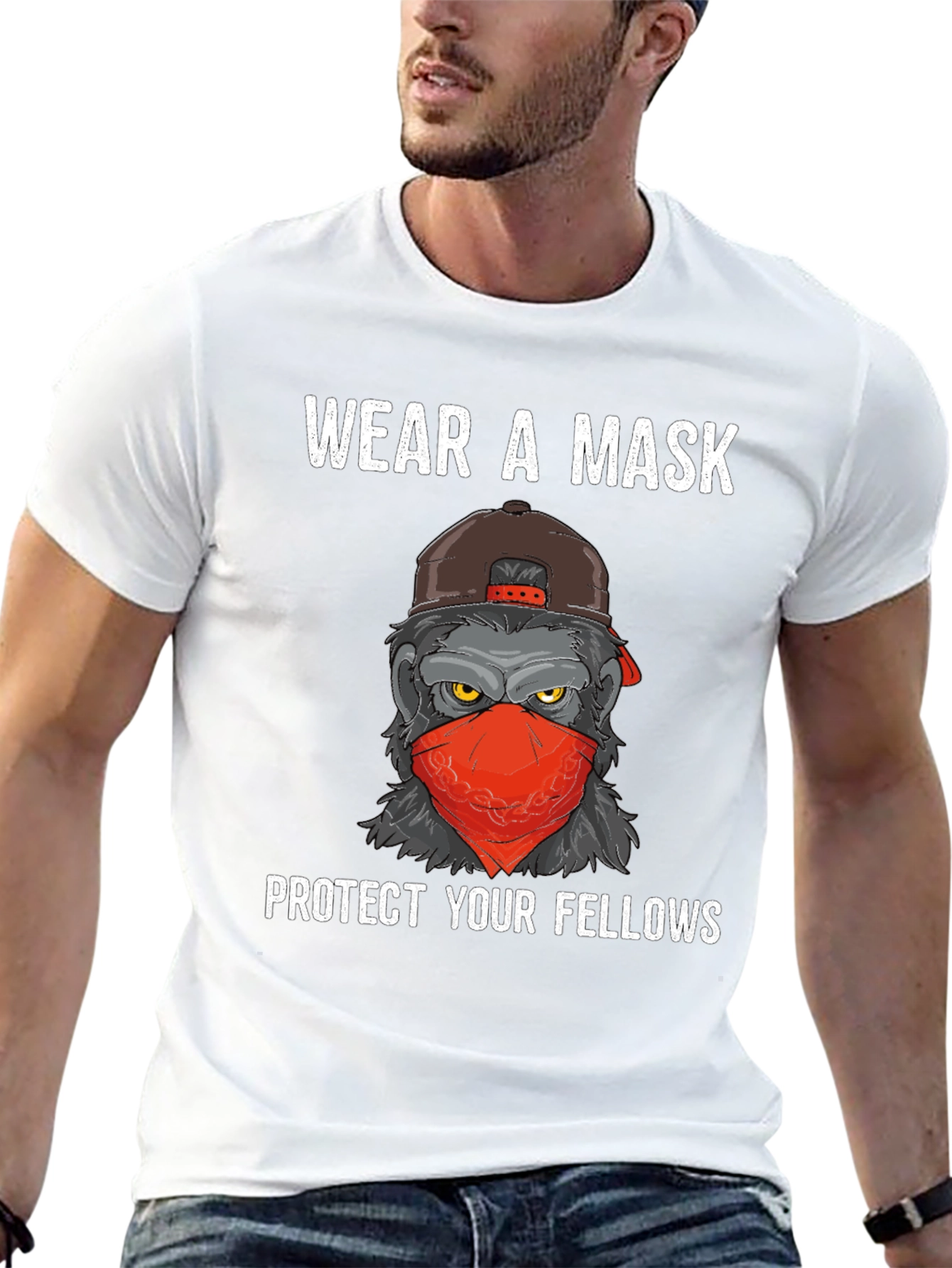 Wear a Mask Gorilla Graphic Tee