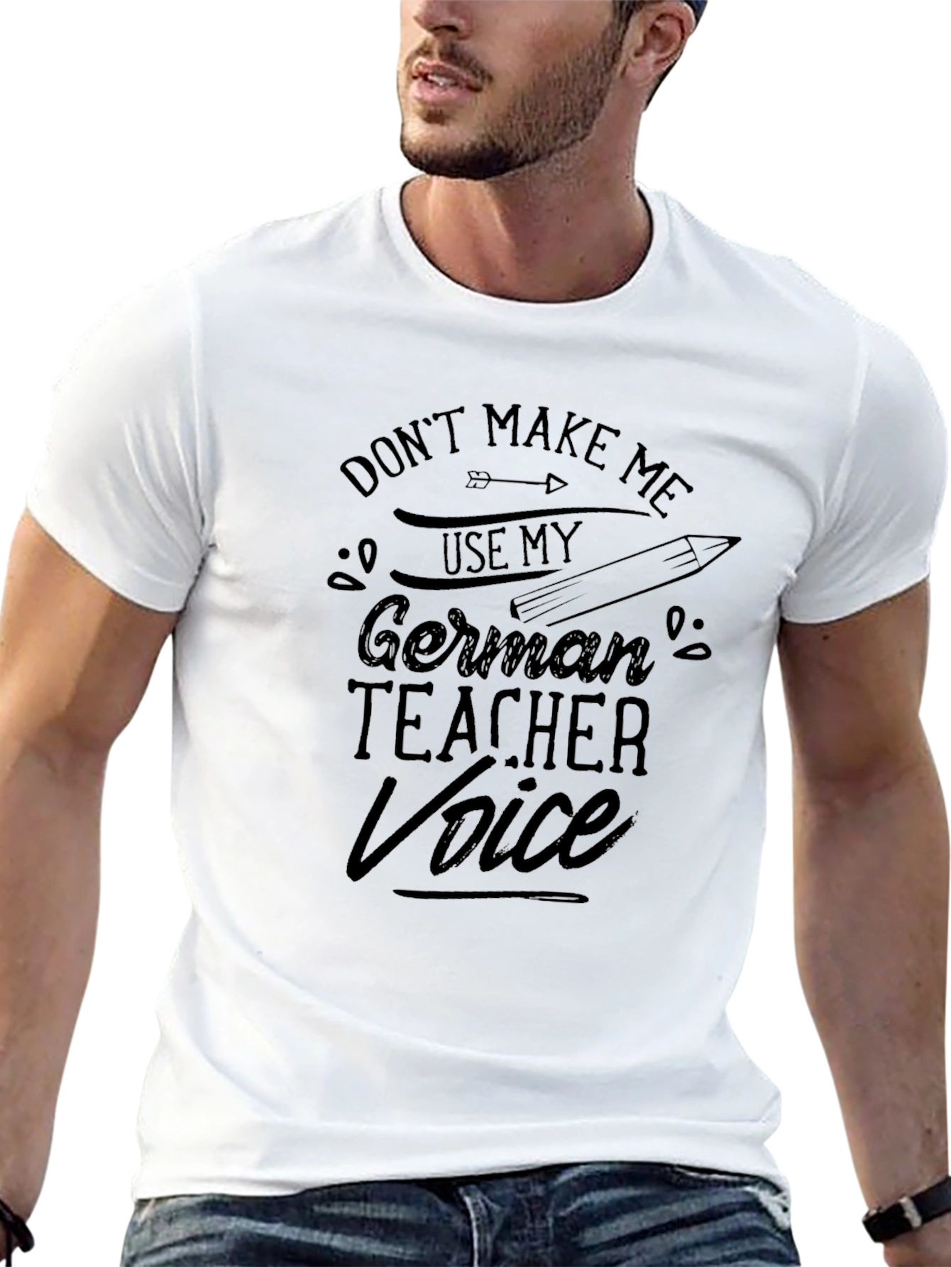 German Teacher Voice Black T-Shirt