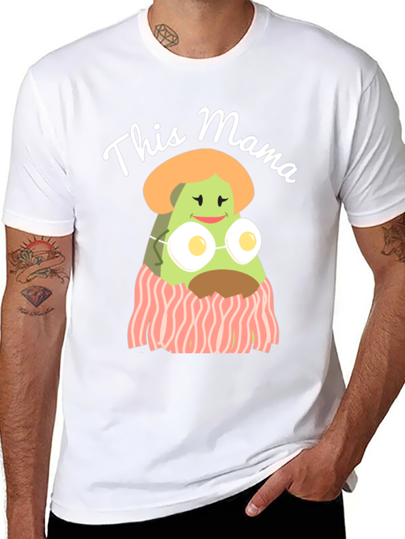 This Mama T-Shirt Avocado Bacon Funny Mothers Day