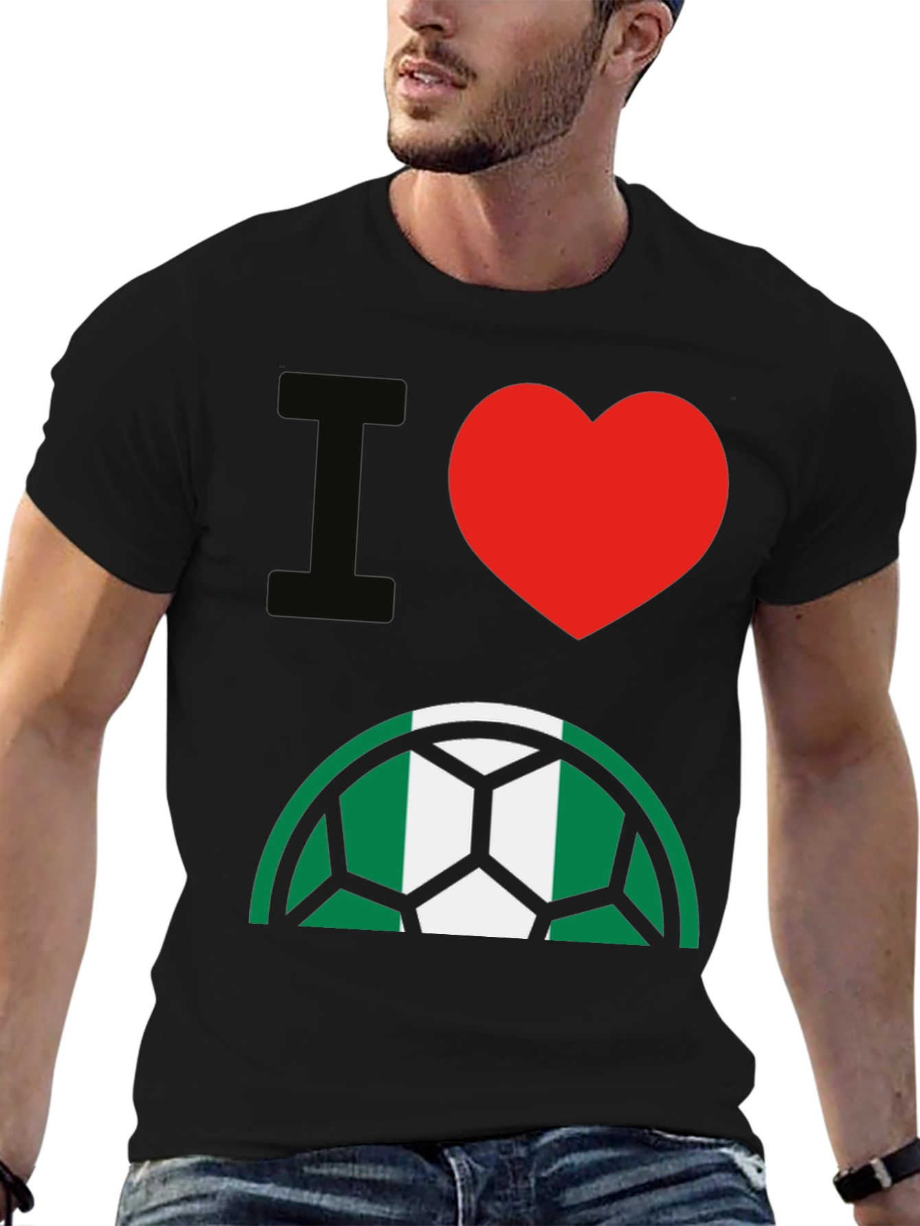 I Love Nigeria Soccer T-Shirt