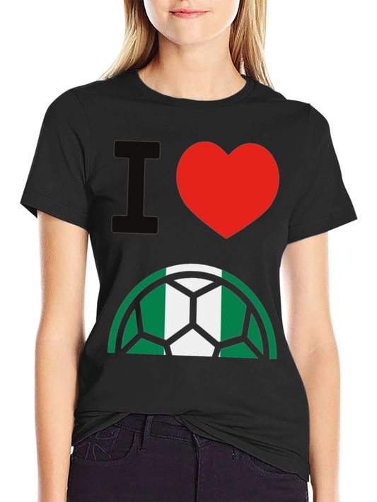 I Love Nigeria Soccer T-Shirt