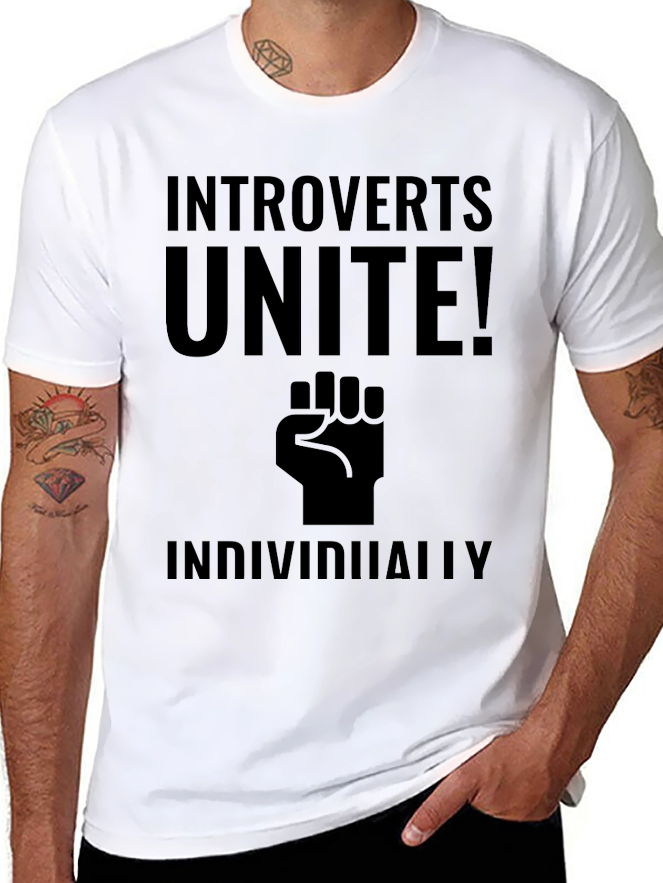 Introverts Unite! Funny Graphic T-Shirt