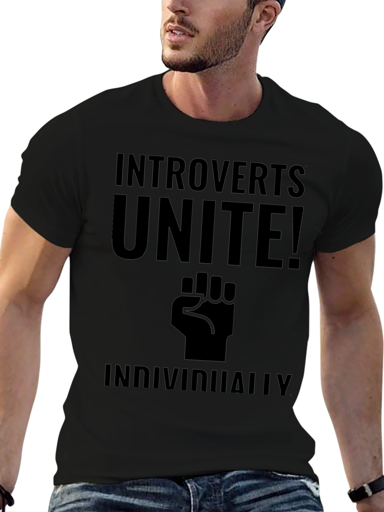 Introverts Unite! Funny Graphic T-Shirt