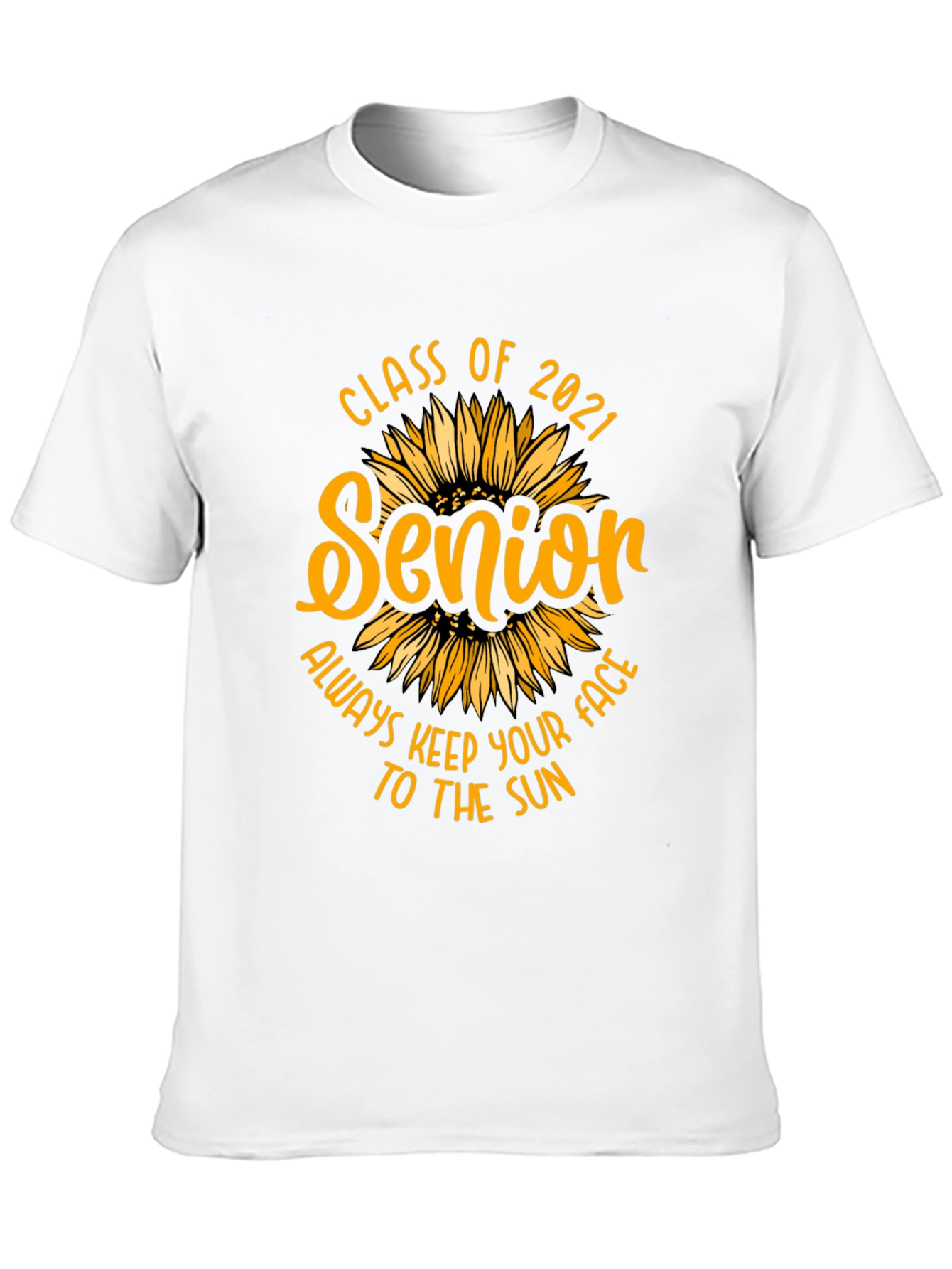 Senior 2021 Sunflower Graphic T-Shirt