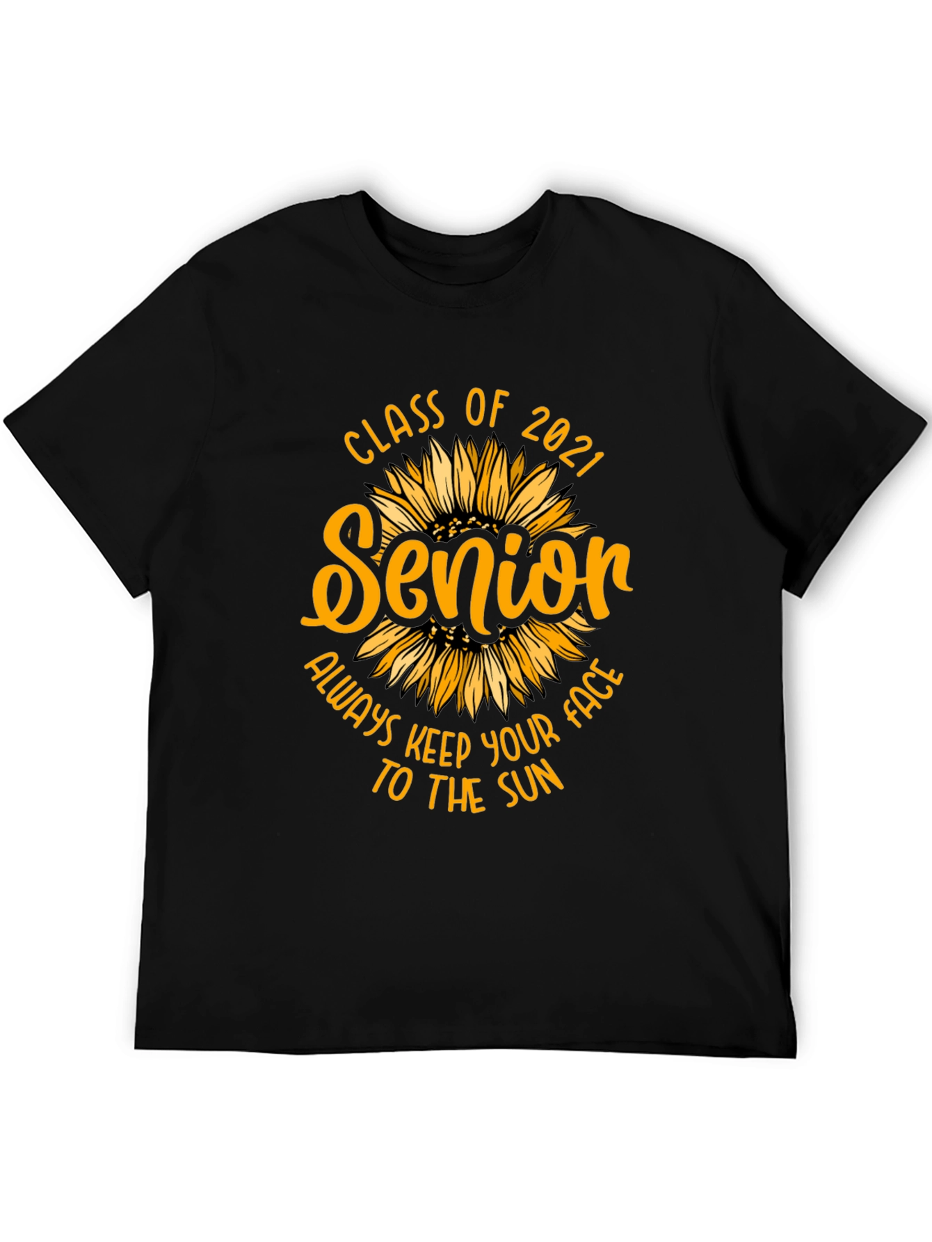 Senior 2021 Sunflower Graphic T-Shirt