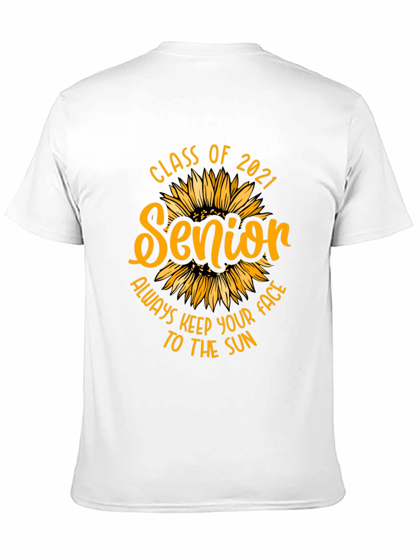 Senior 2021 Sunflower Graphic T-Shirt
