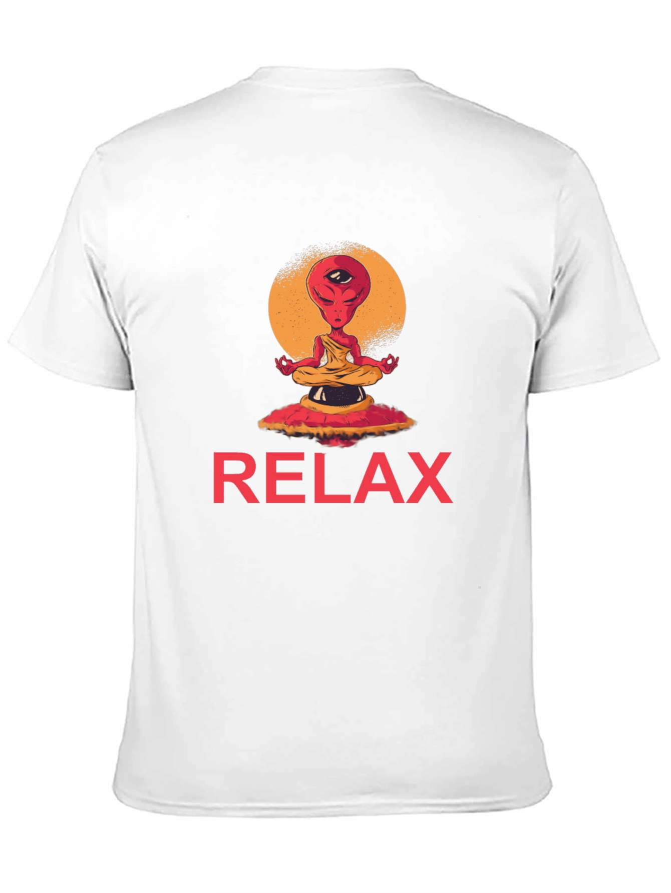 Relax Alien Meditation Graphic Tee