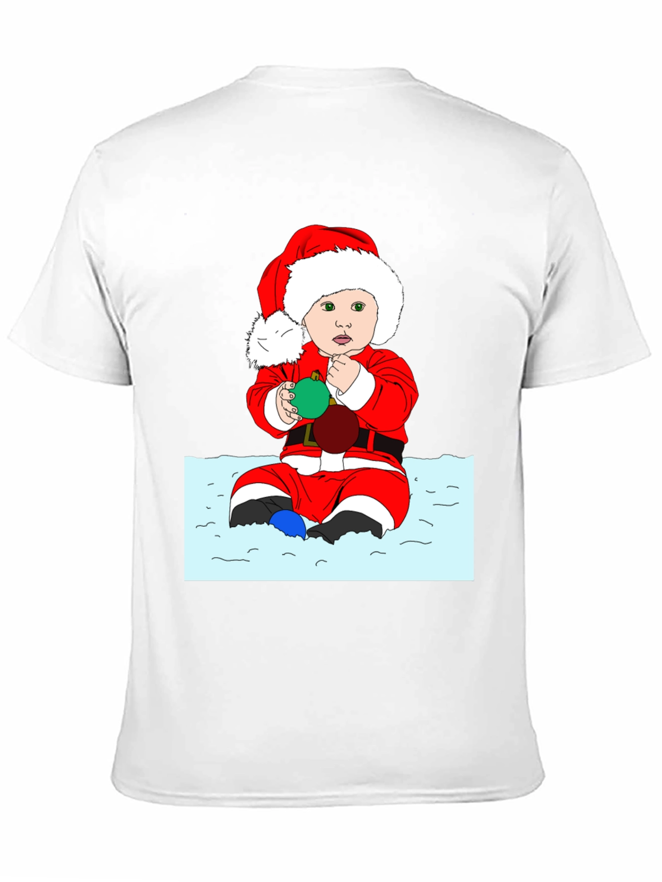 Festive Baby Santa Graphic Tee