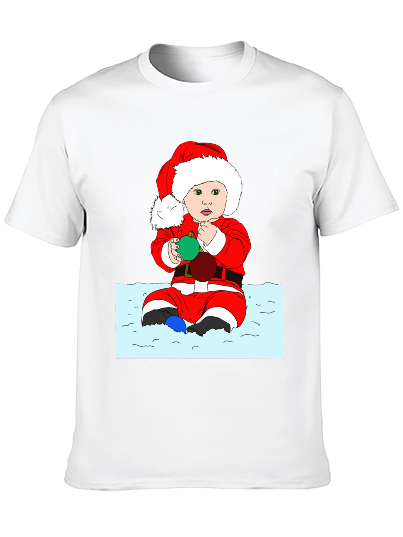 Festive Baby Santa Graphic Tee