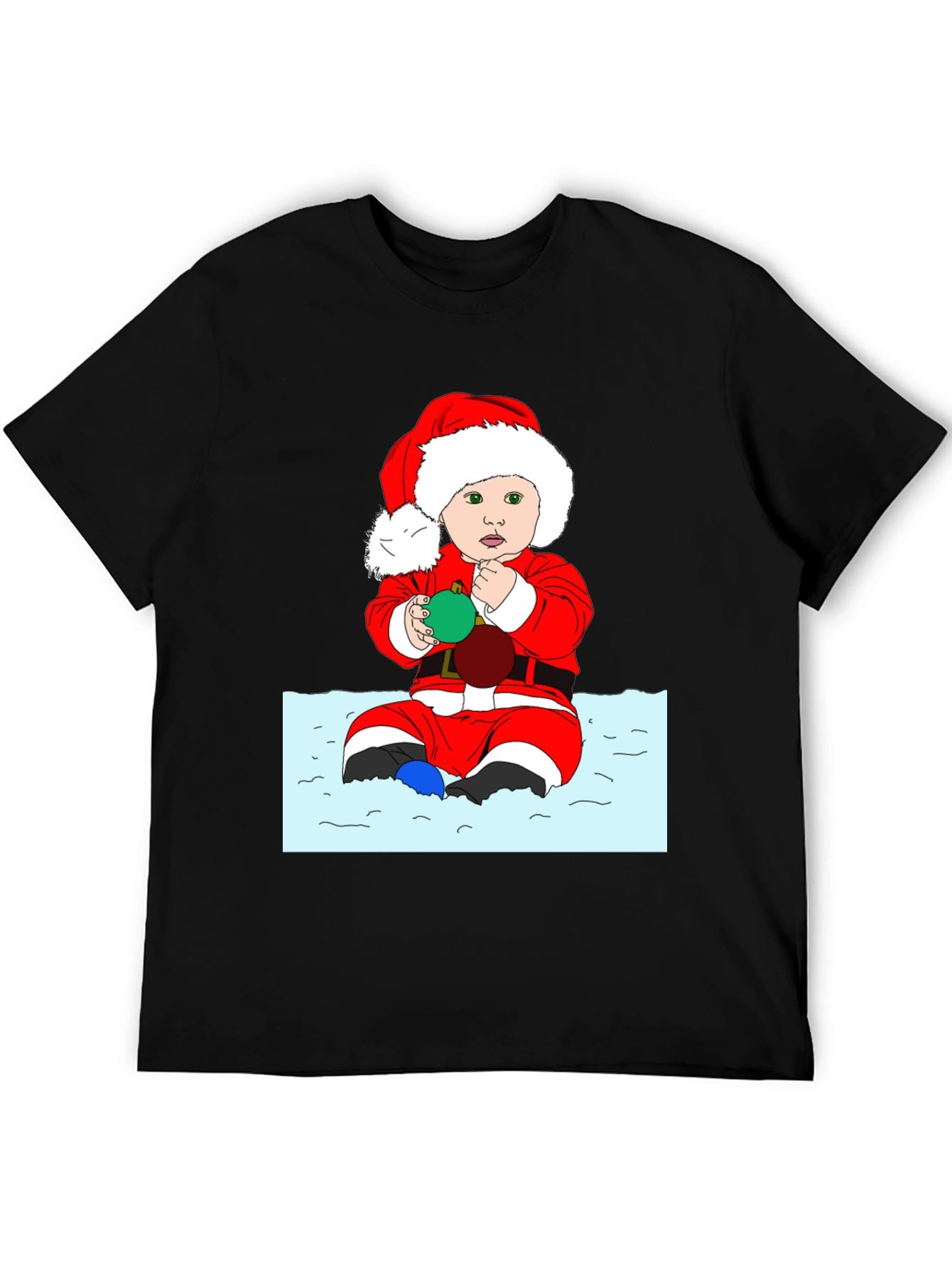Festive Baby Santa Graphic Tee