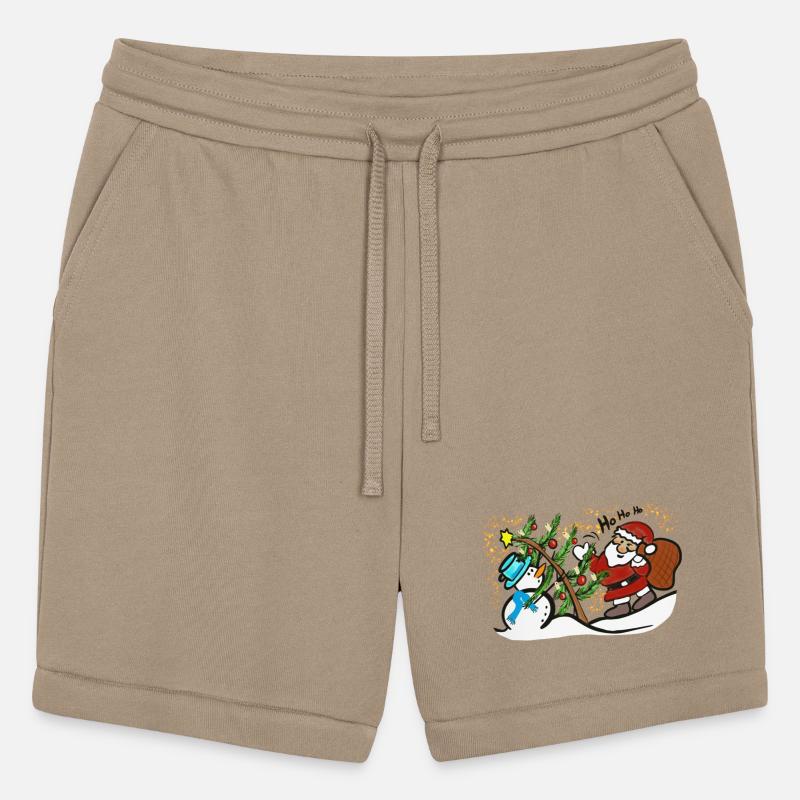 Festive Christmas Snowman and Santa Scene