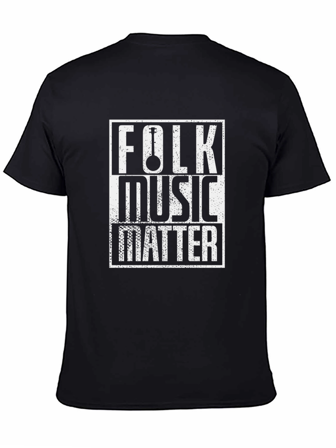 Folk Music Matter T-Shirt - Black Graphic Tee