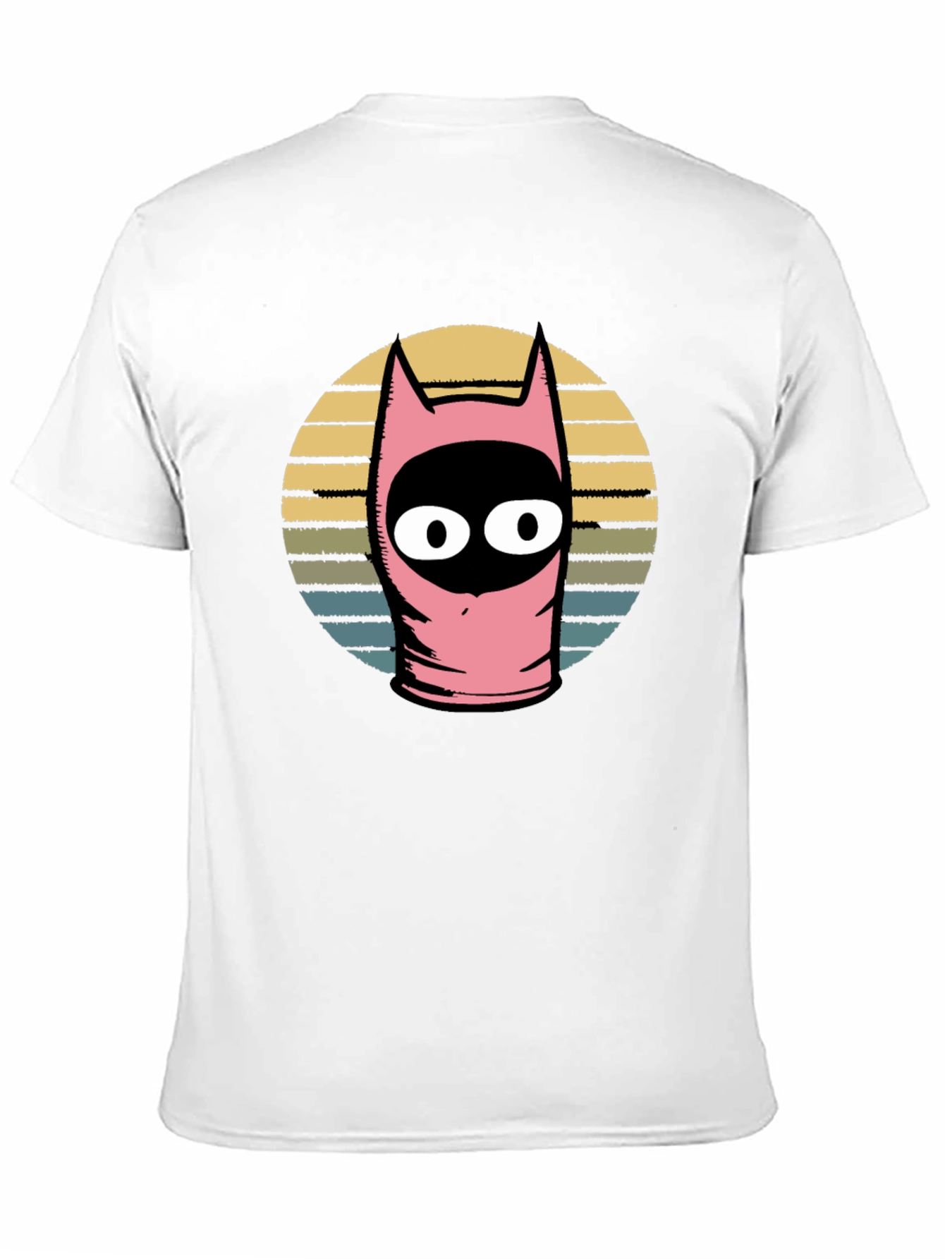 Pink Funny Character Graphic T-Shirt