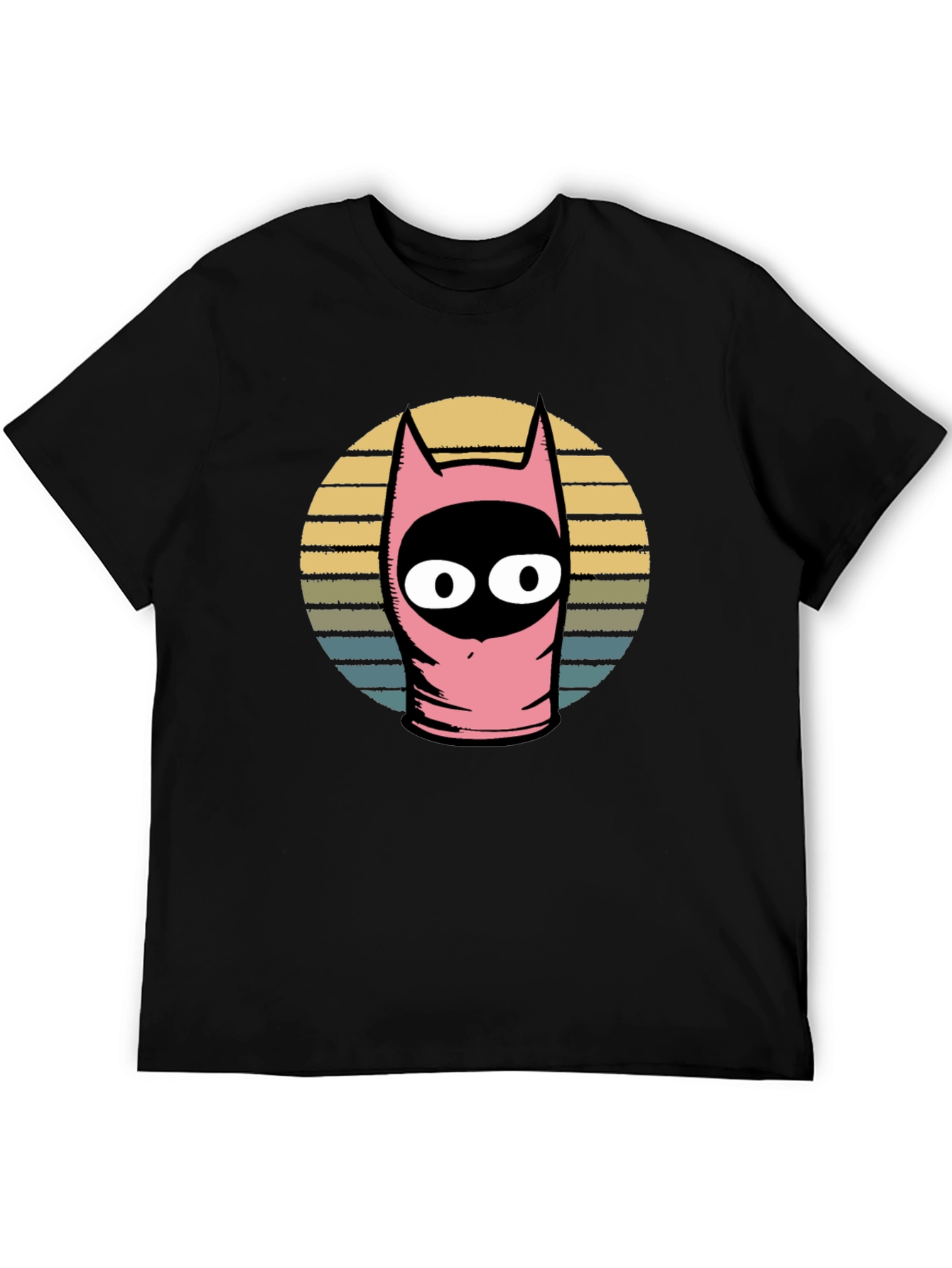 Pink Funny Character Graphic T-Shirt