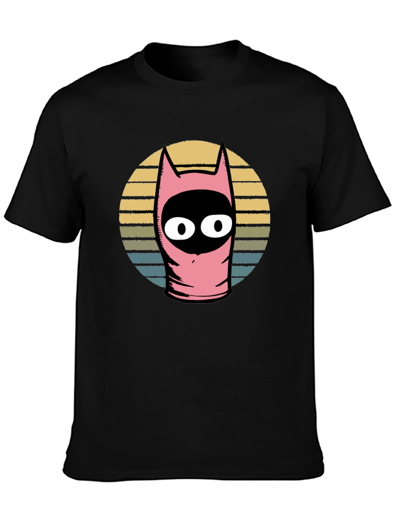Pink Funny Character Graphic T-Shirt