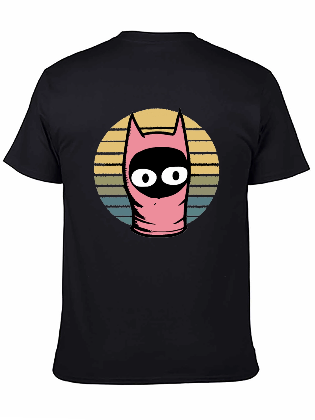 Pink Funny Character Graphic T-Shirt