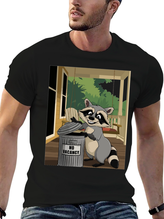 Raccoon No Vacancy Graphic T-Shirt