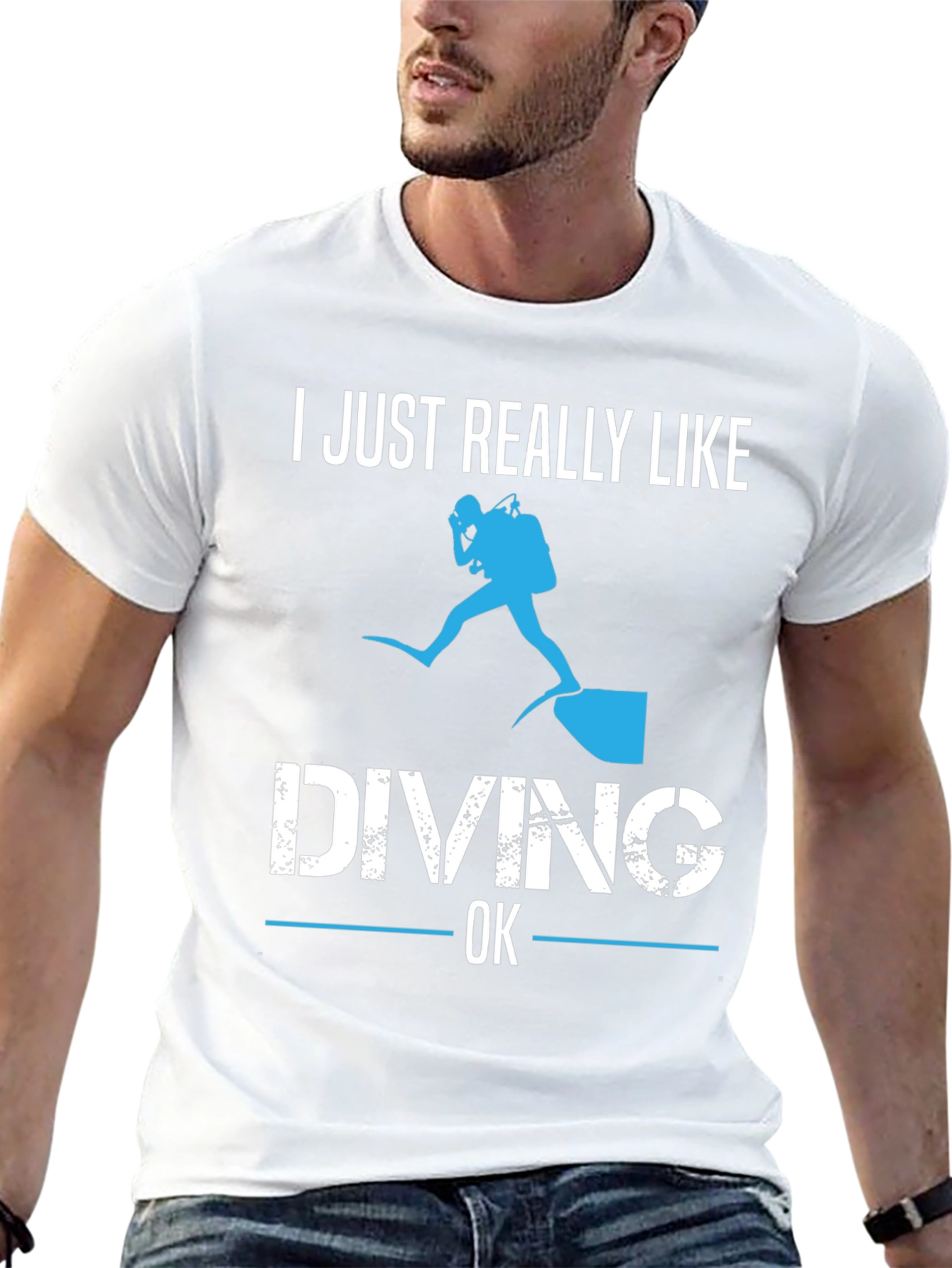Diving Enthusiast Graphic T-Shirt