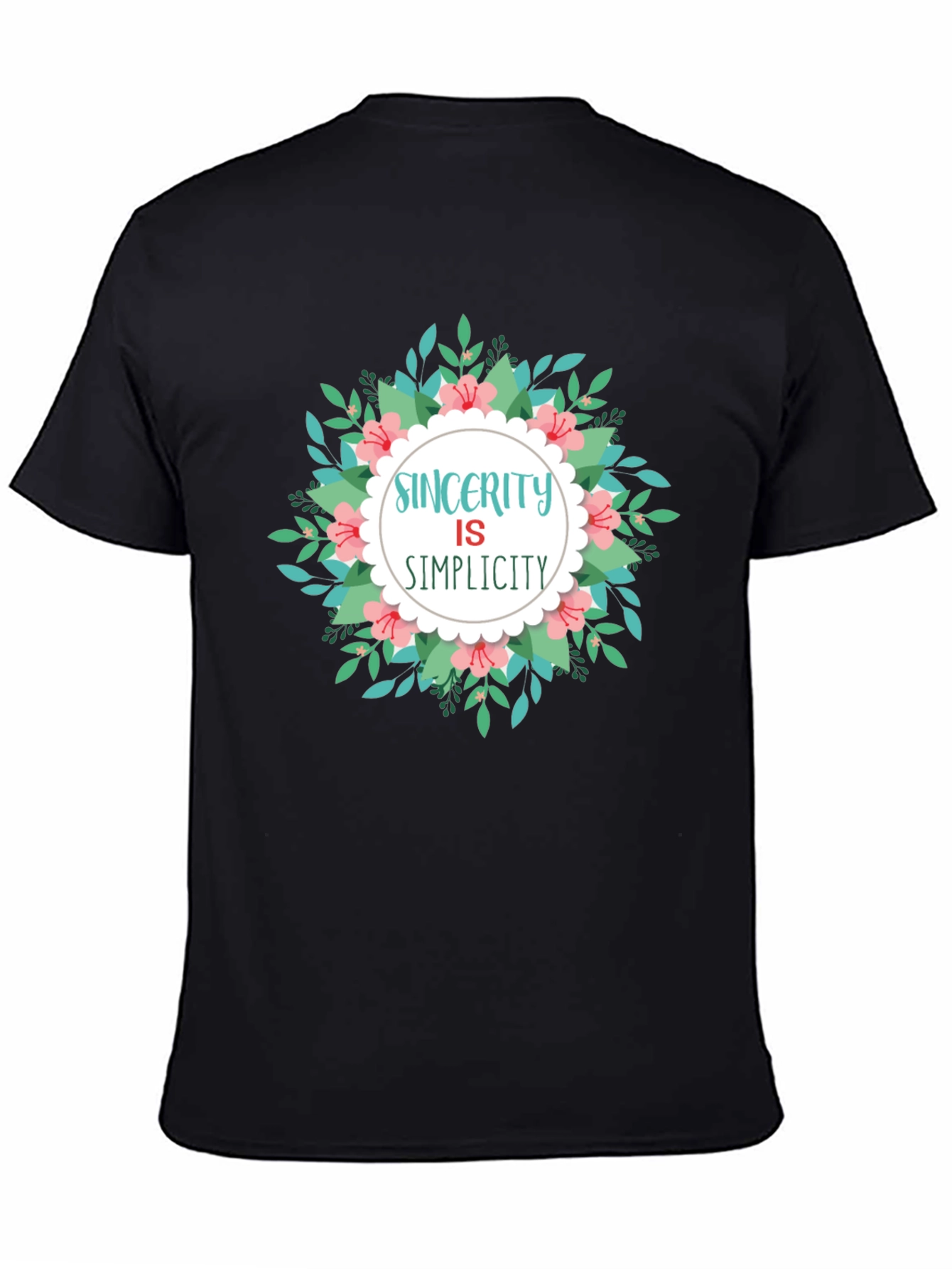 Sincerity is Simplicity Graphic Tee - Black