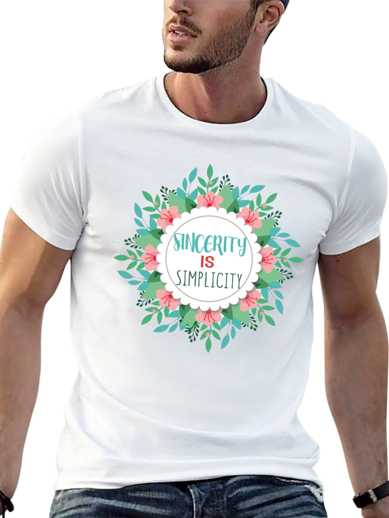 Sincerity is Simplicity Graphic Tee - Black