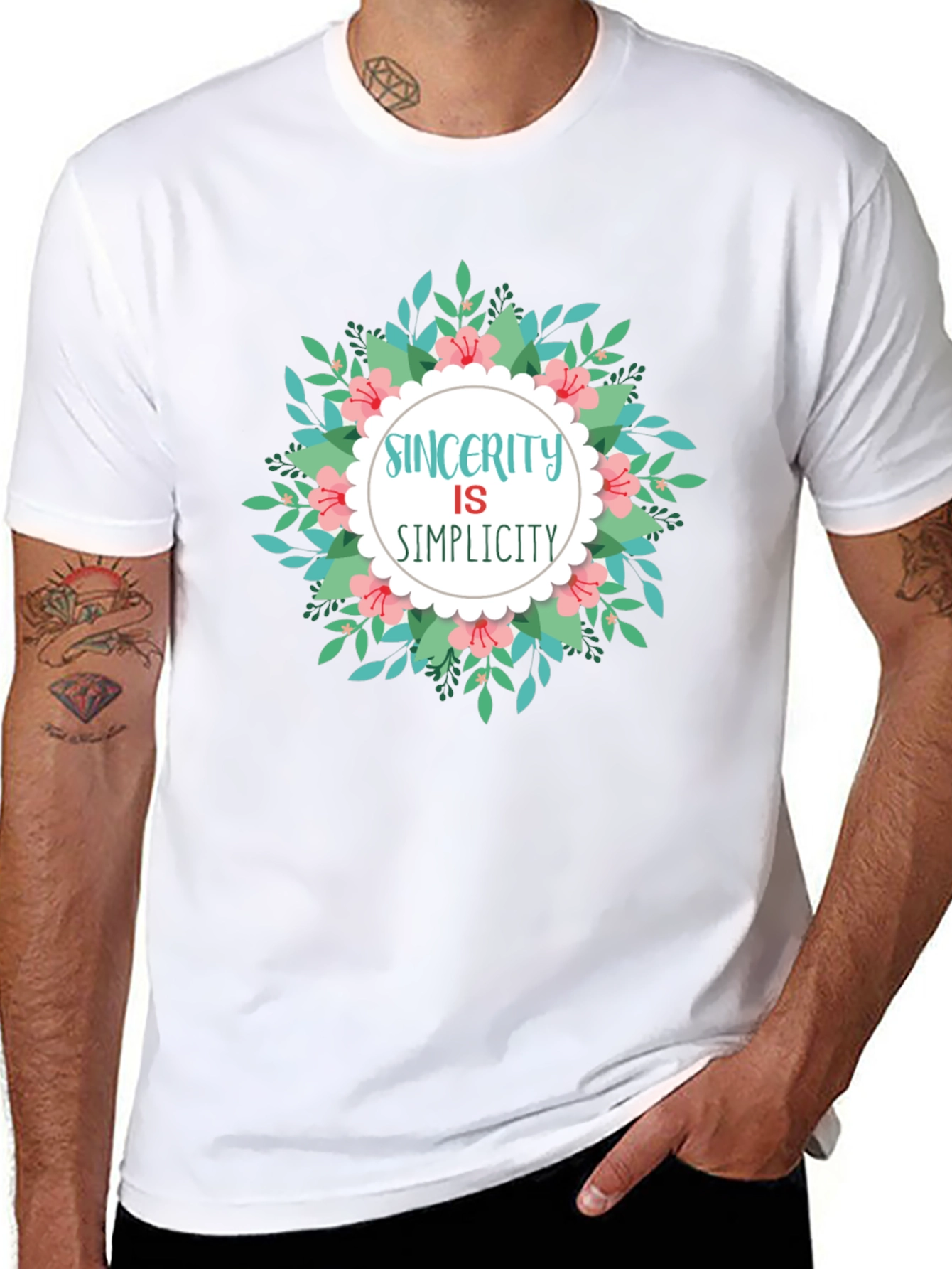 Sincerity is Simplicity Graphic Tee - Black