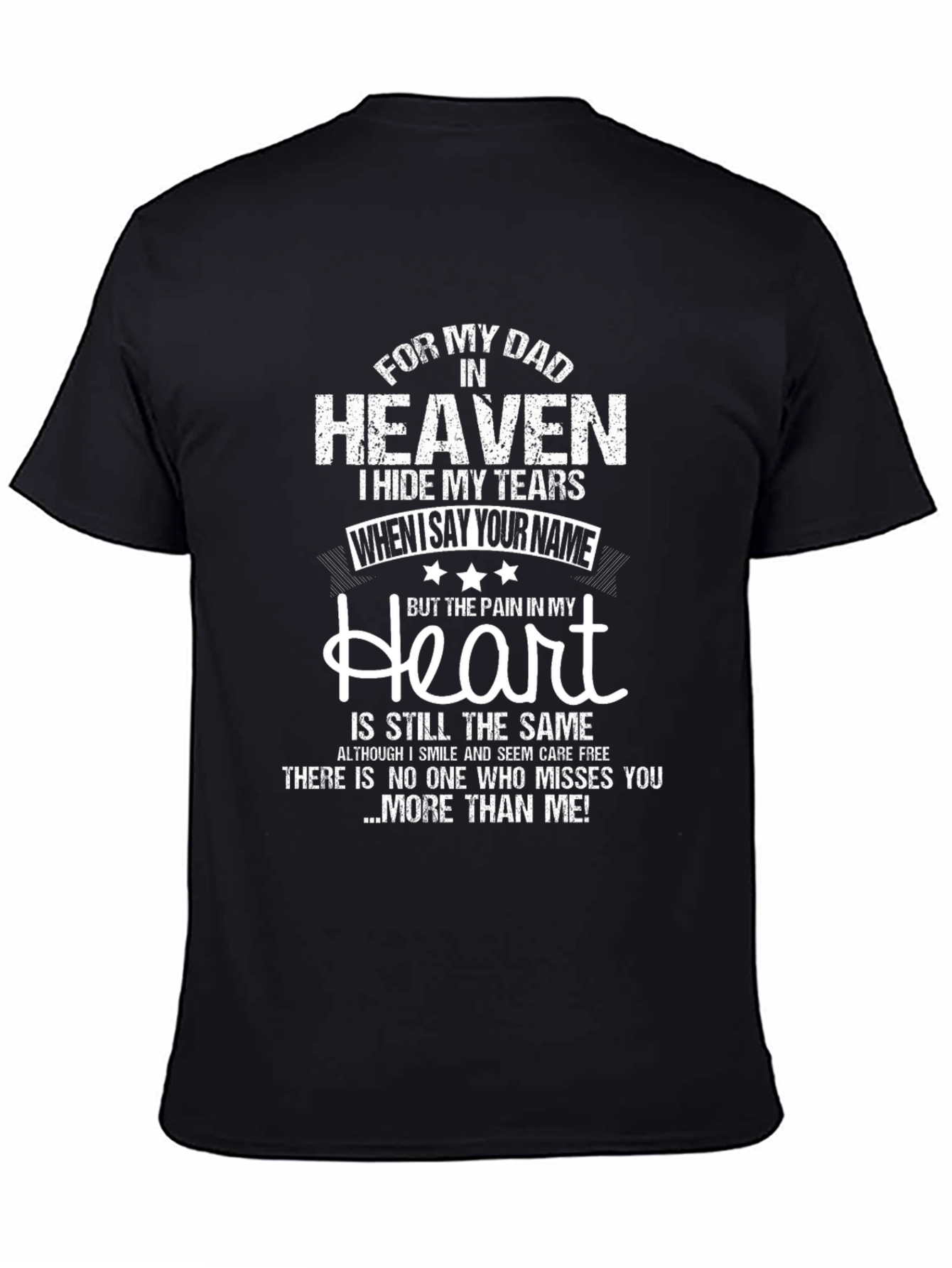 Dad in Heaven Memorial T-Shirt