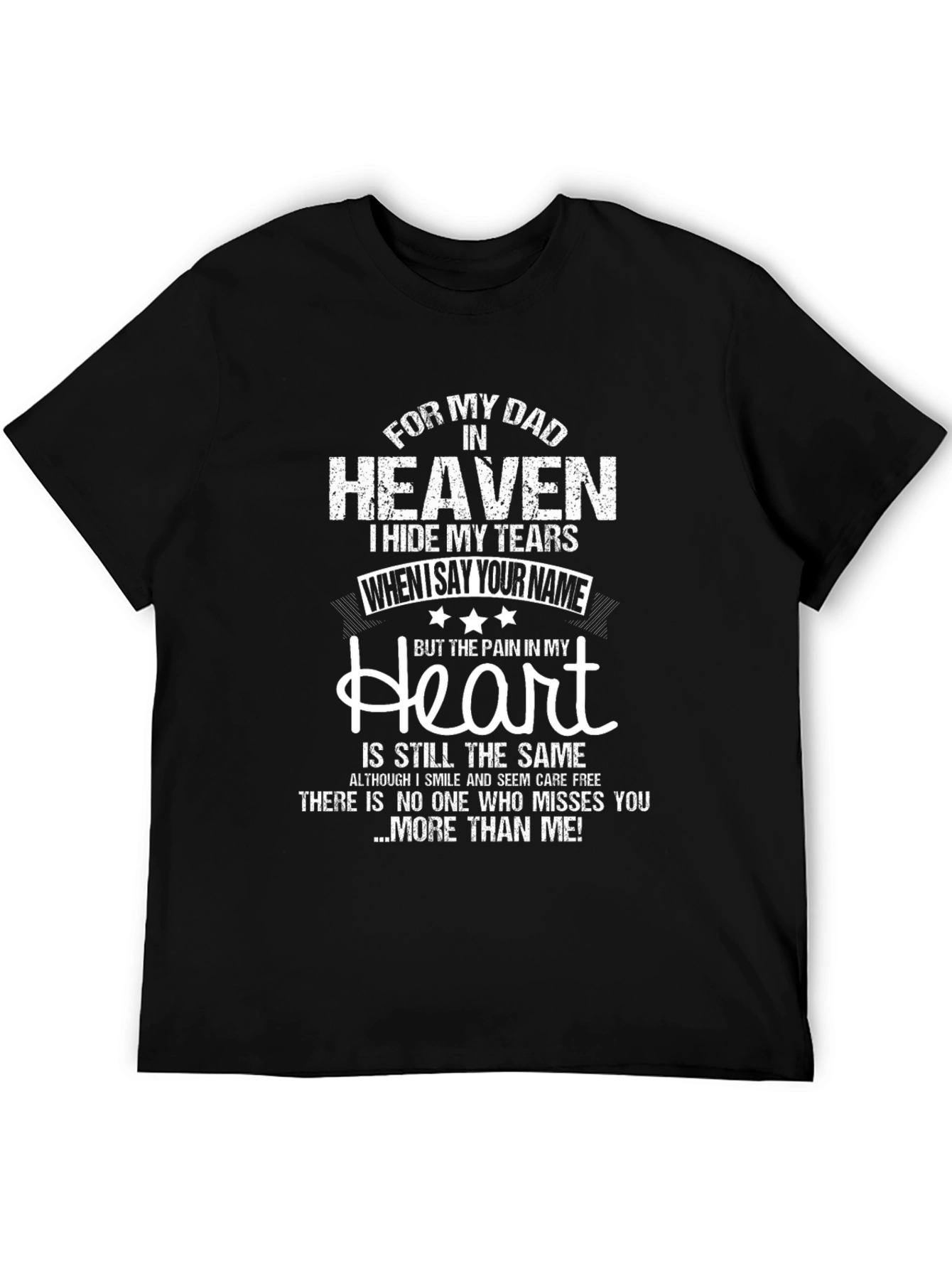 Dad in Heaven Memorial T-Shirt