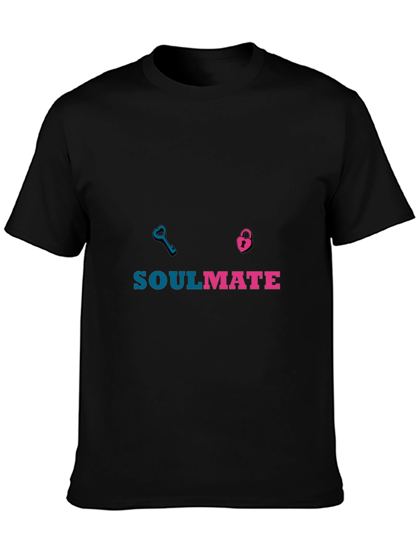 Soulmate Matching T-Shirt - Key & Lock Design