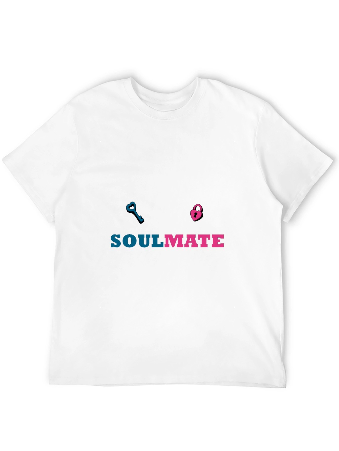 Soulmate Matching T-Shirt - Key & Lock Design
