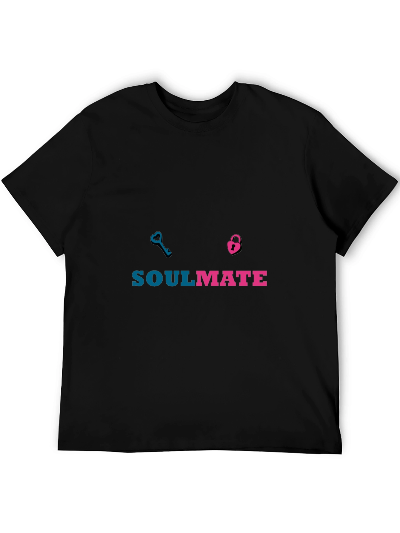 Soulmate Matching T-Shirt - Key & Lock Design