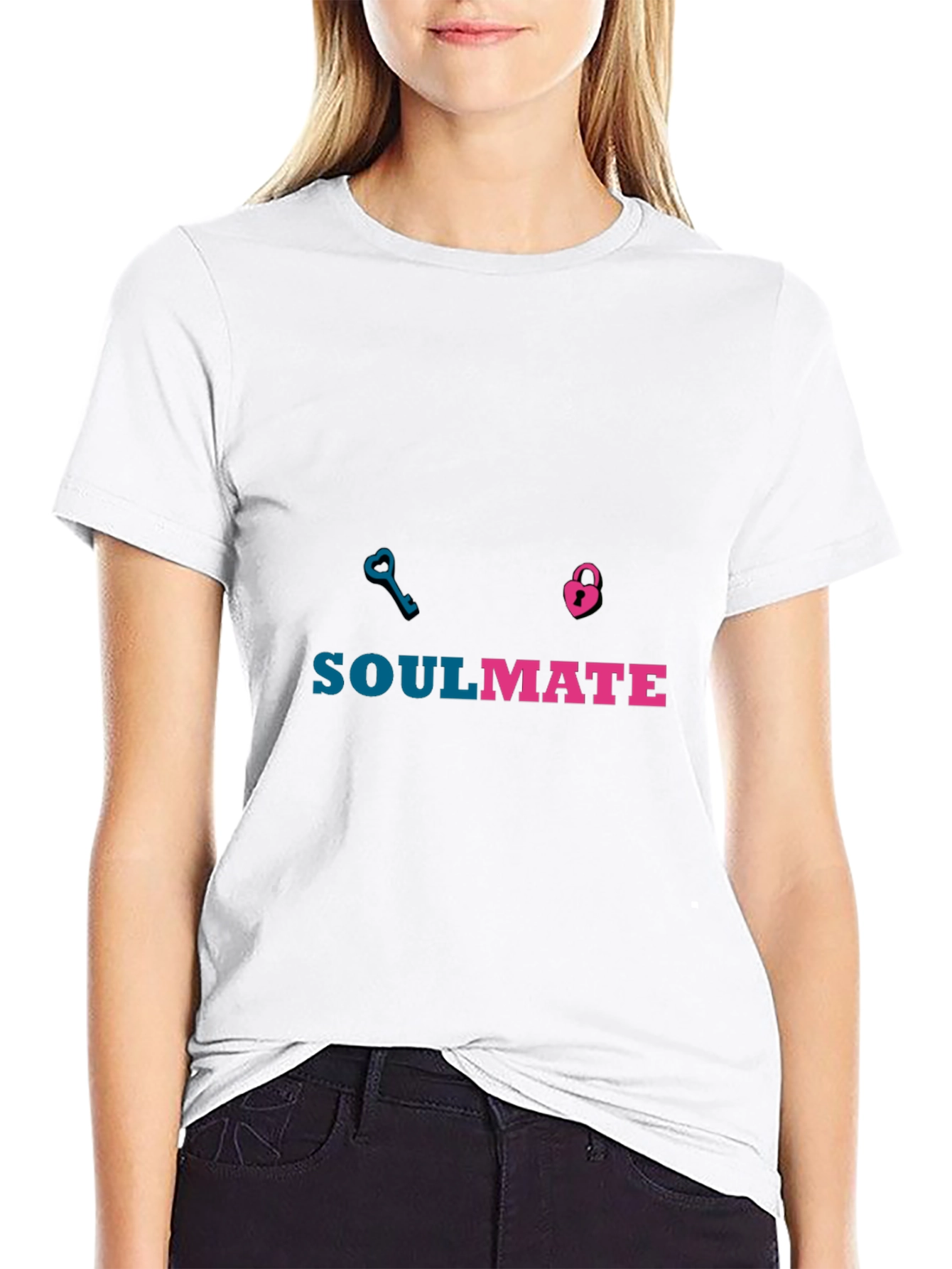 Soulmate Matching T-Shirt - Key & Lock Design