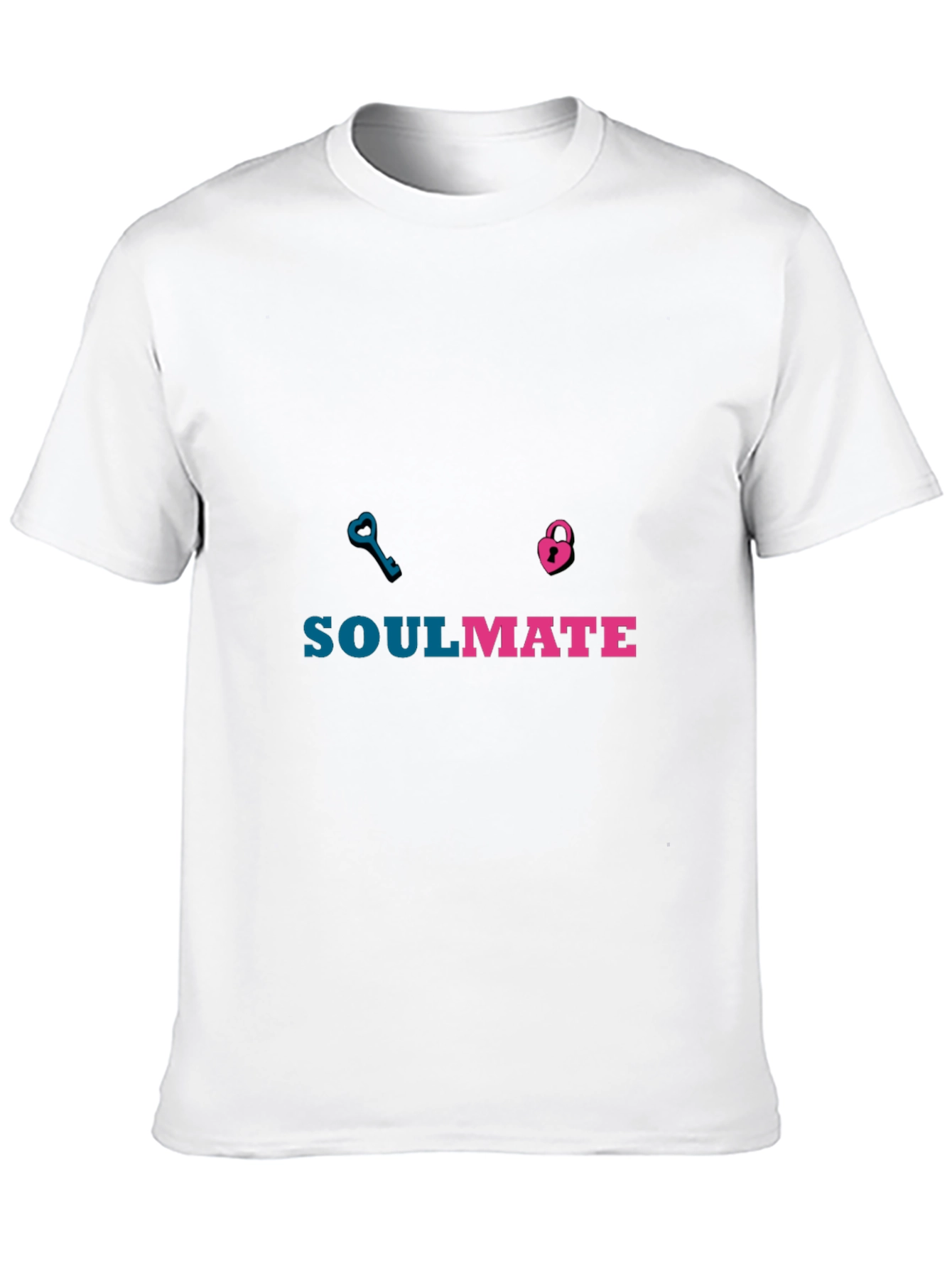 Soulmate Matching T-Shirt - Key & Lock Design