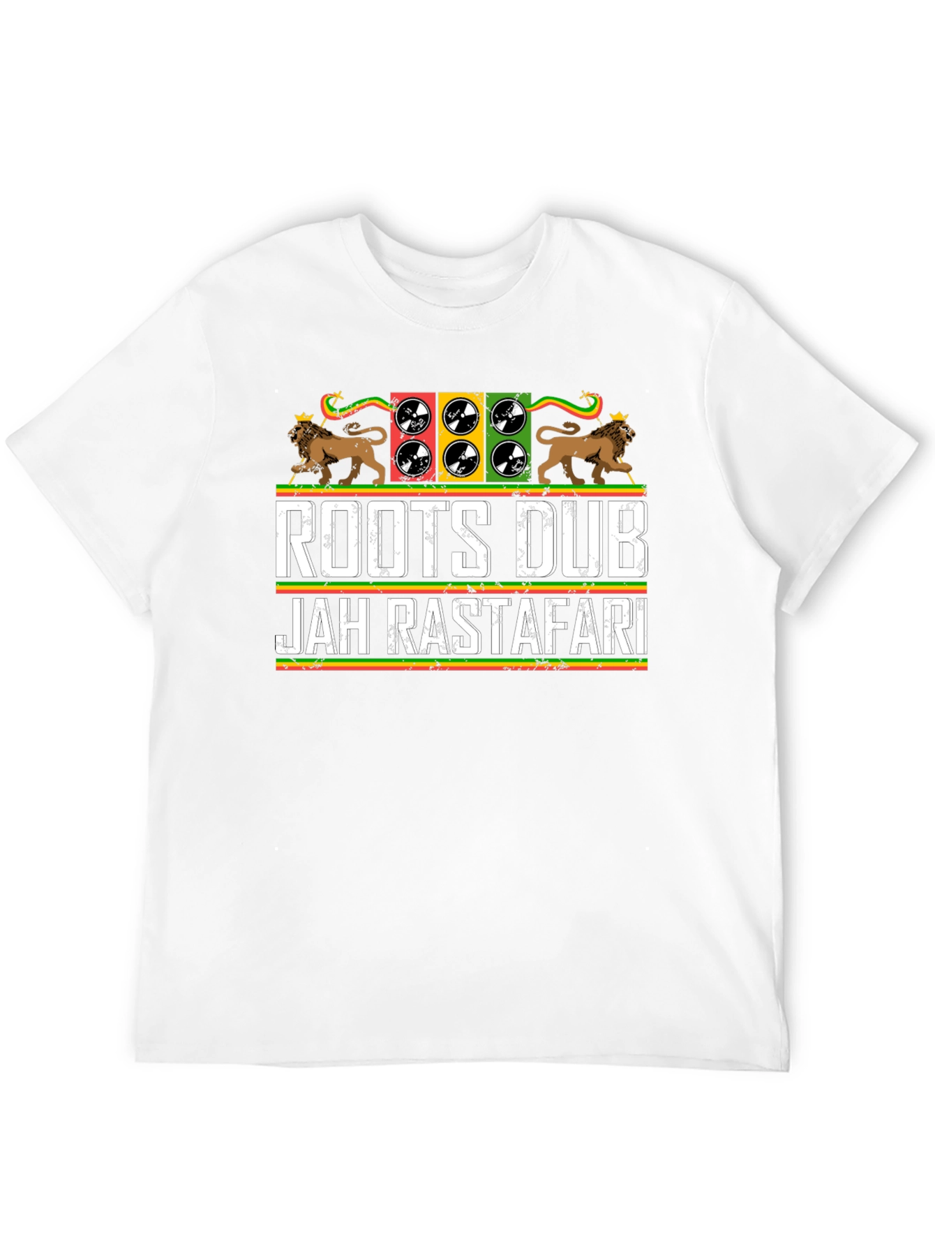 Roots Dub Jah Rastafari Graphic T-Shirt