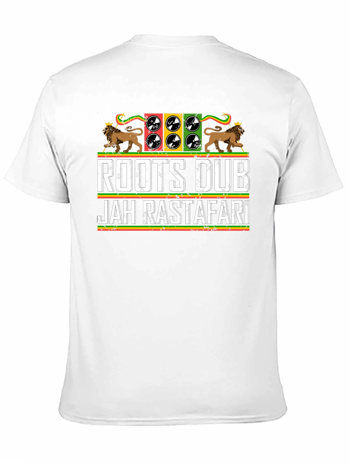 Roots Dub Jah Rastafari Graphic T-Shirt