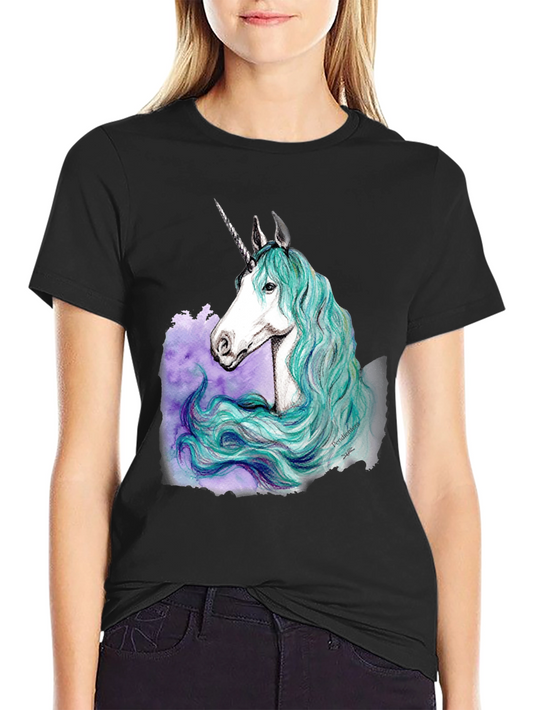 Unicorn Graphic Tee - Mystic Horse Design