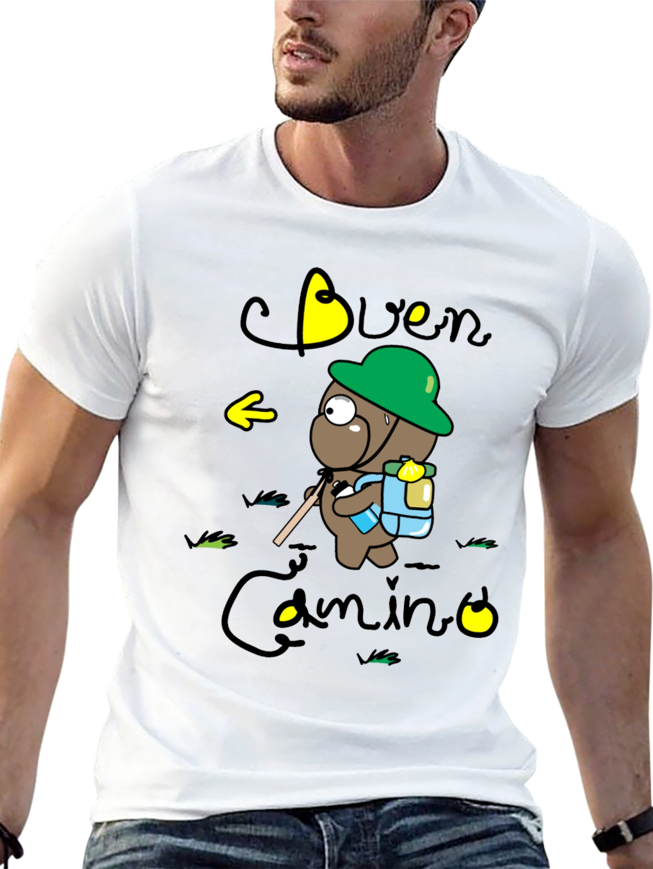 Buen Camino Hiking Bear T-Shirt
