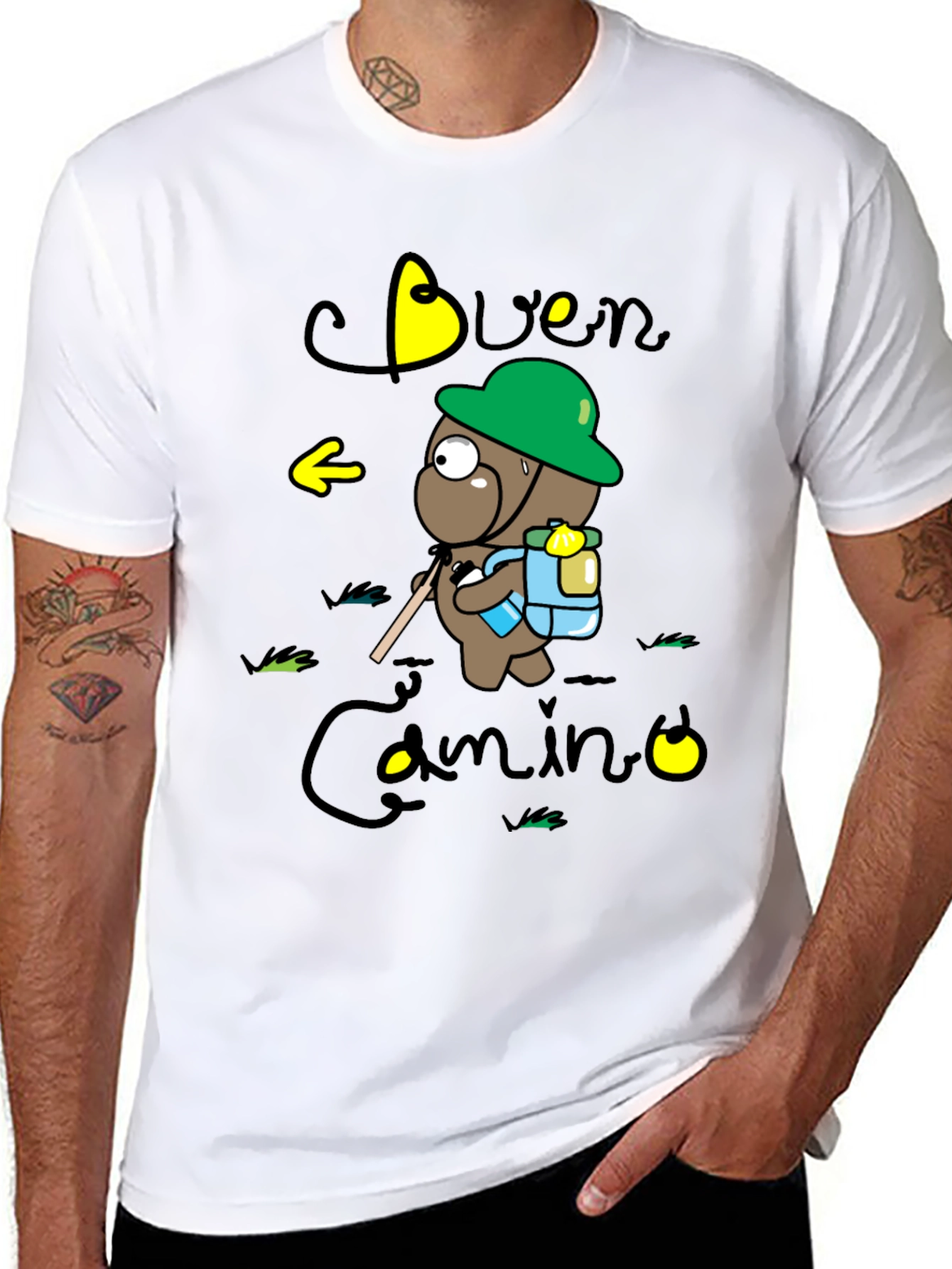 Buen Camino Hiking Bear T-Shirt