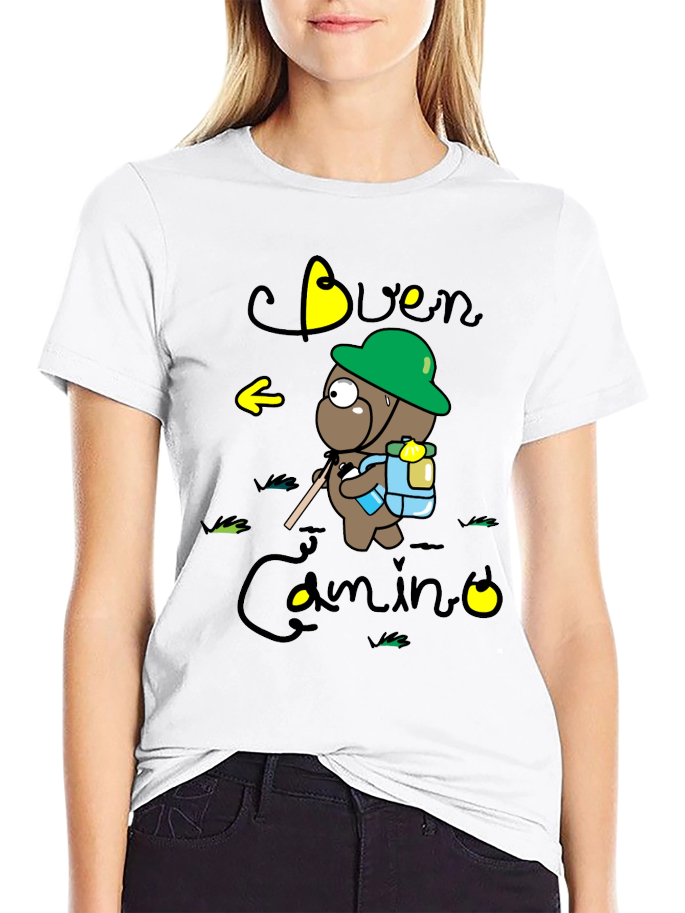 Buen Camino Hiking Bear T-Shirt