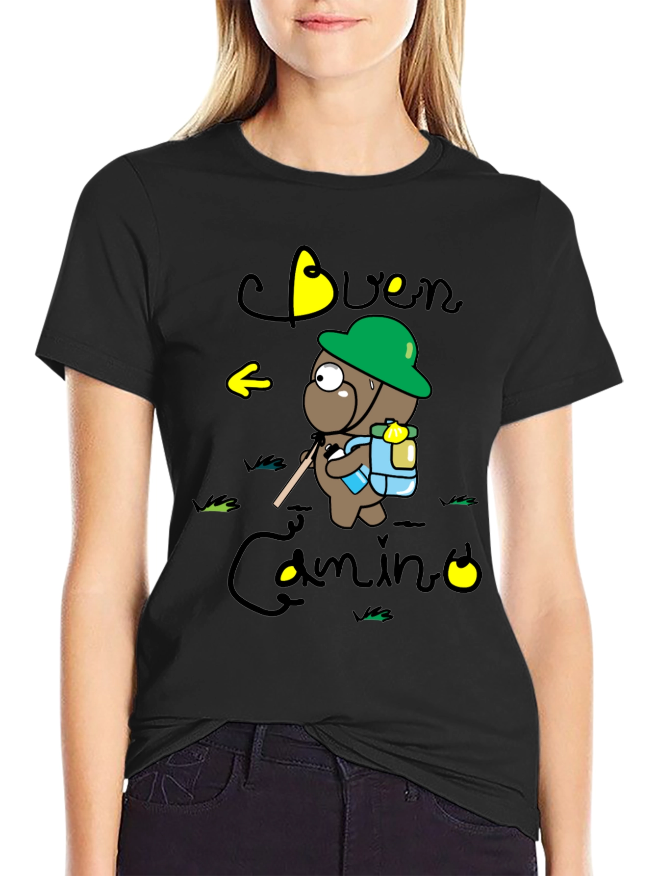 Buen Camino Hiking Bear T-Shirt