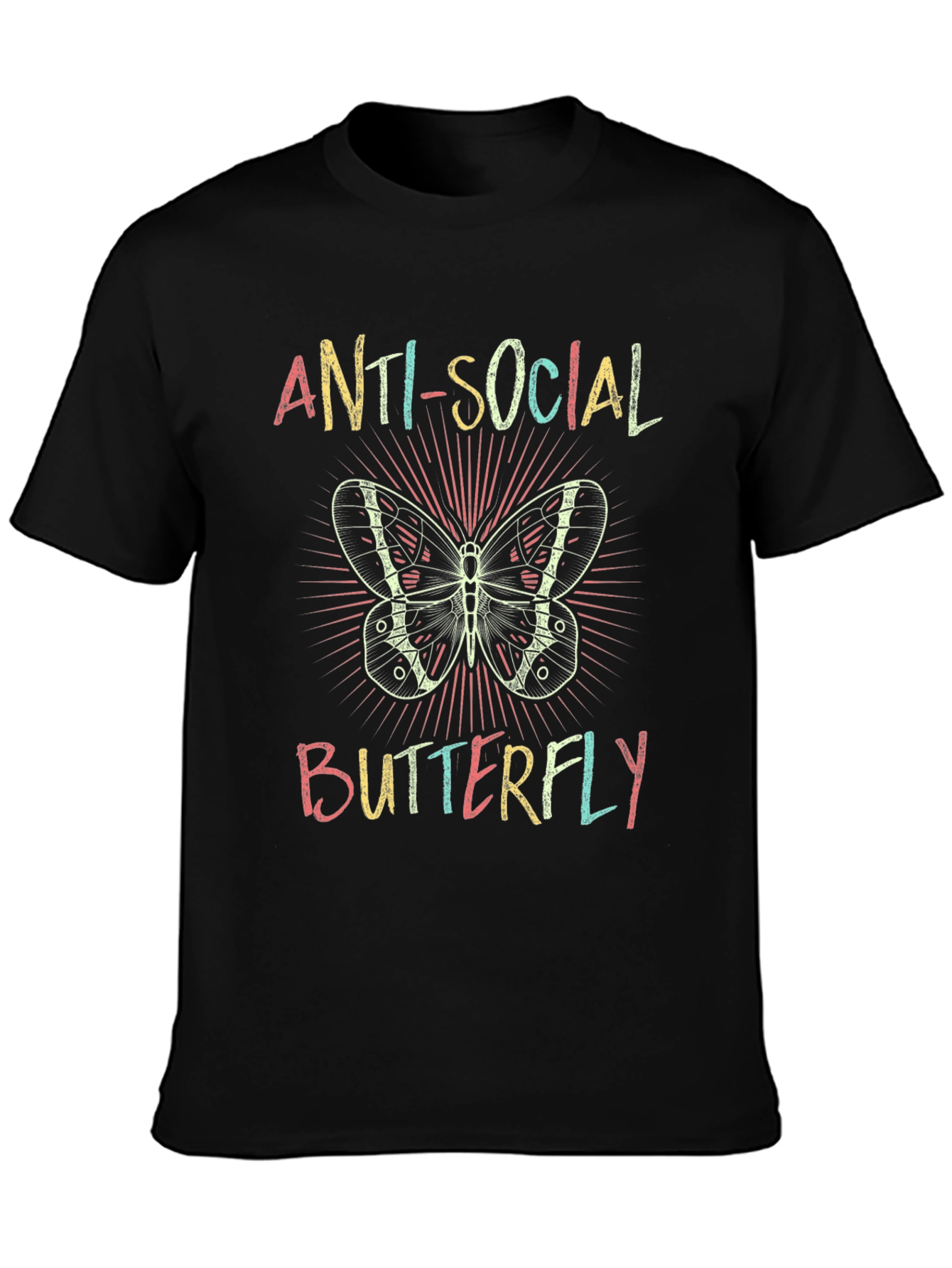 Anti-Social Butterfly Graphic Tee